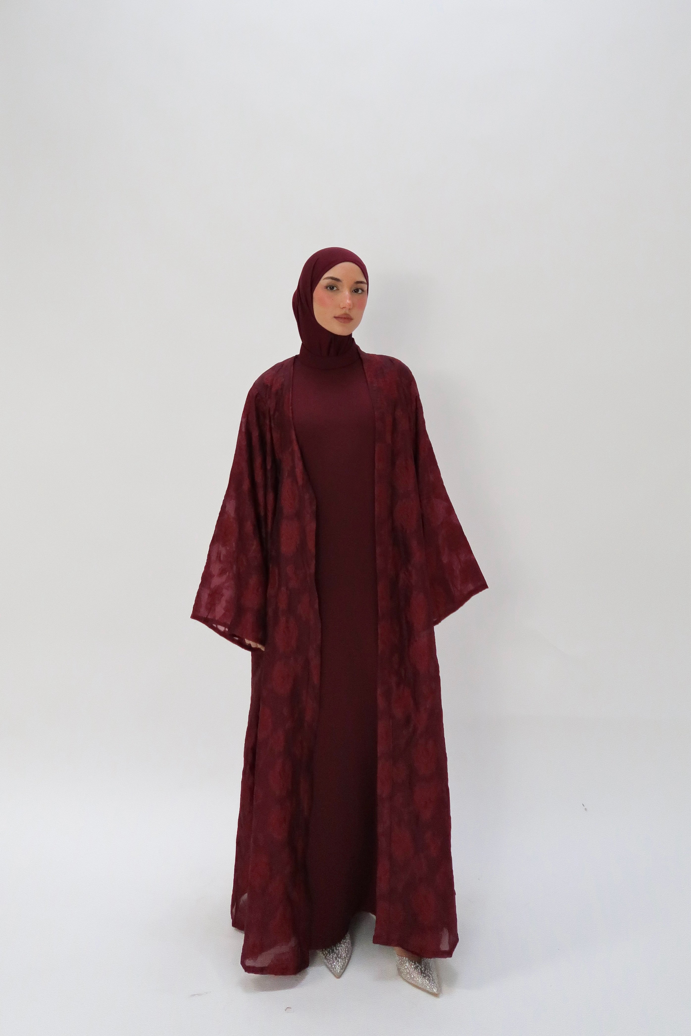 Abaya Osmanthus Burgundy