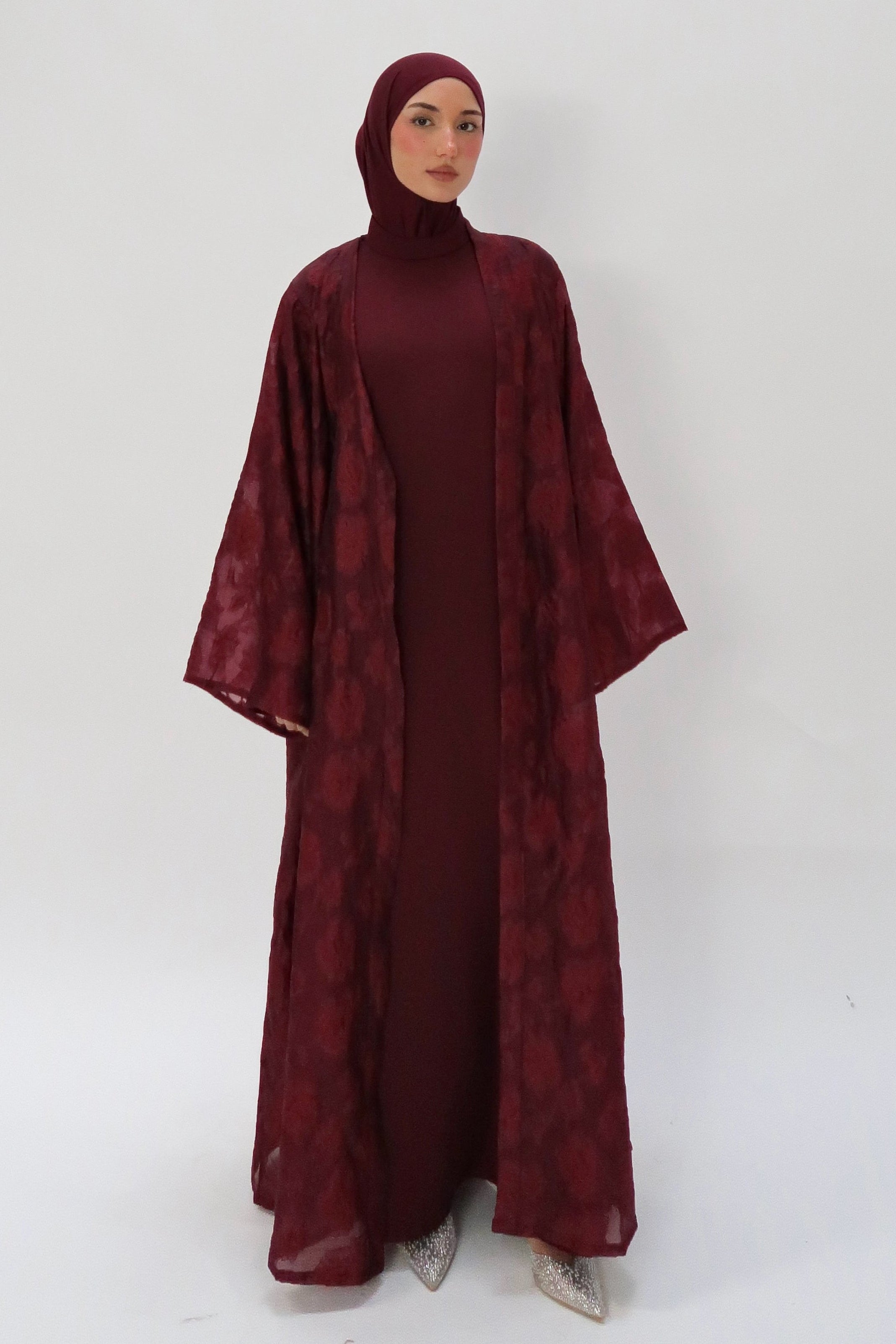 Abaya Osmanthus Burgundy