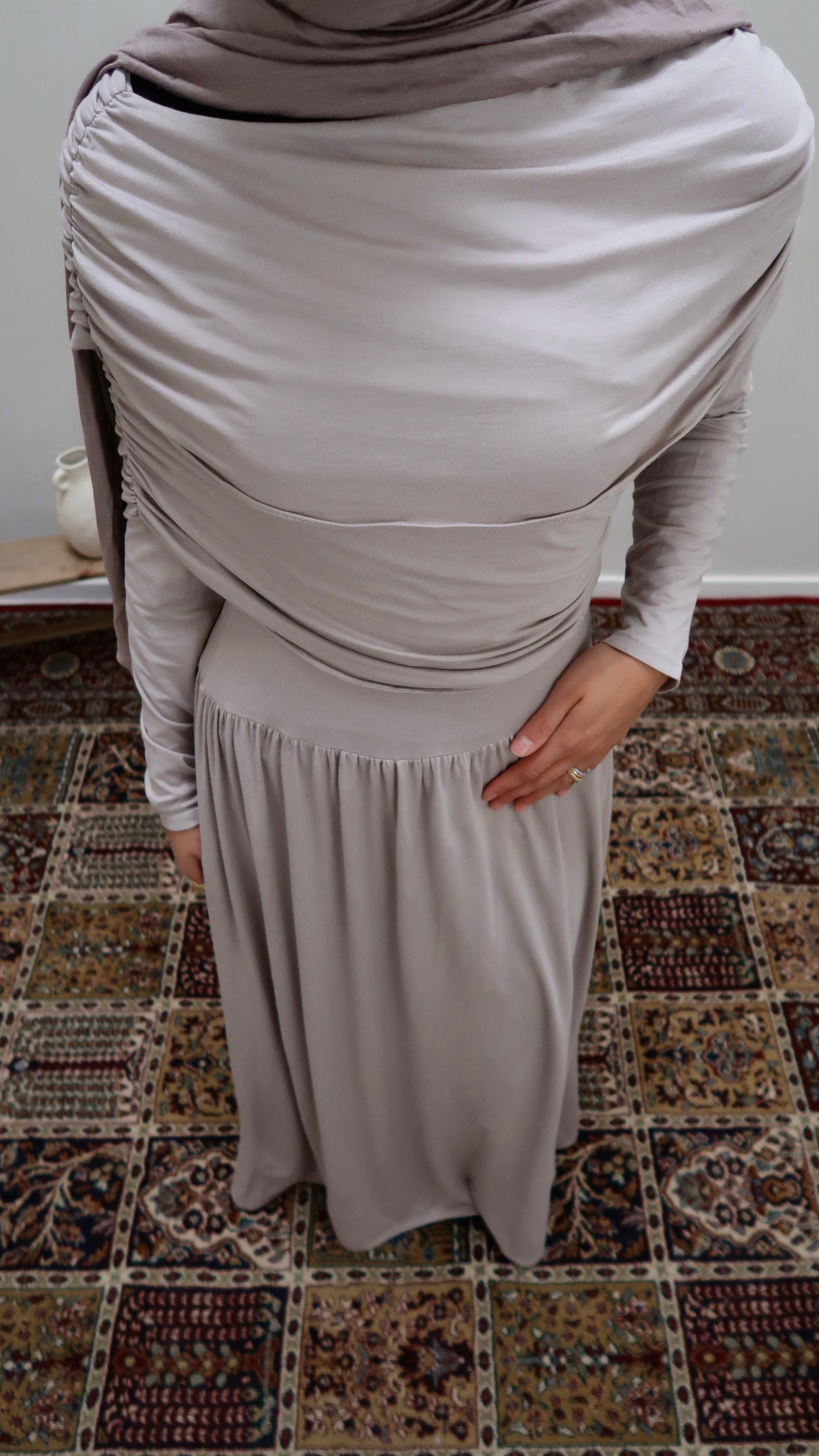 Draped dress viscose