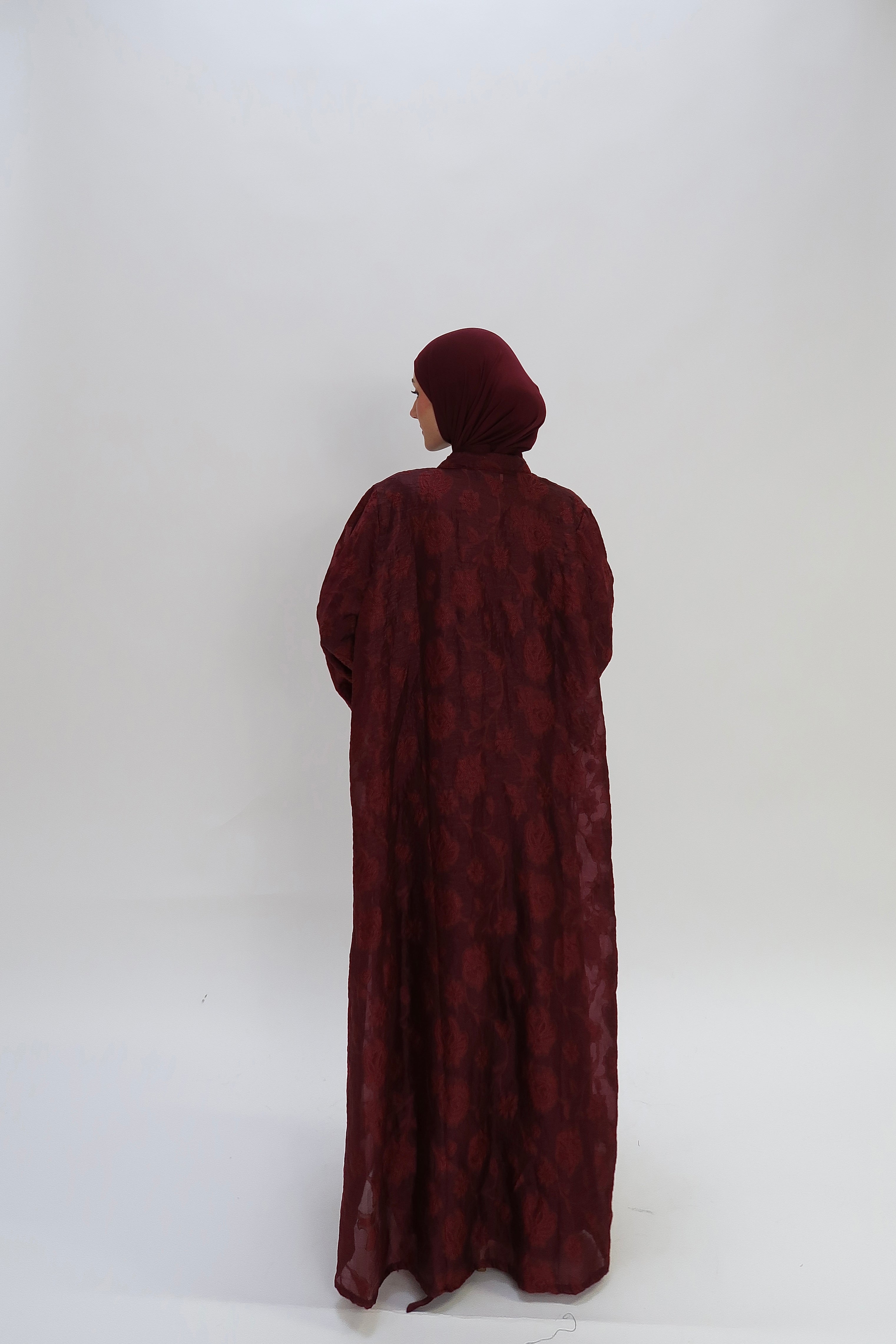Abaya Osmanthus Burgundy