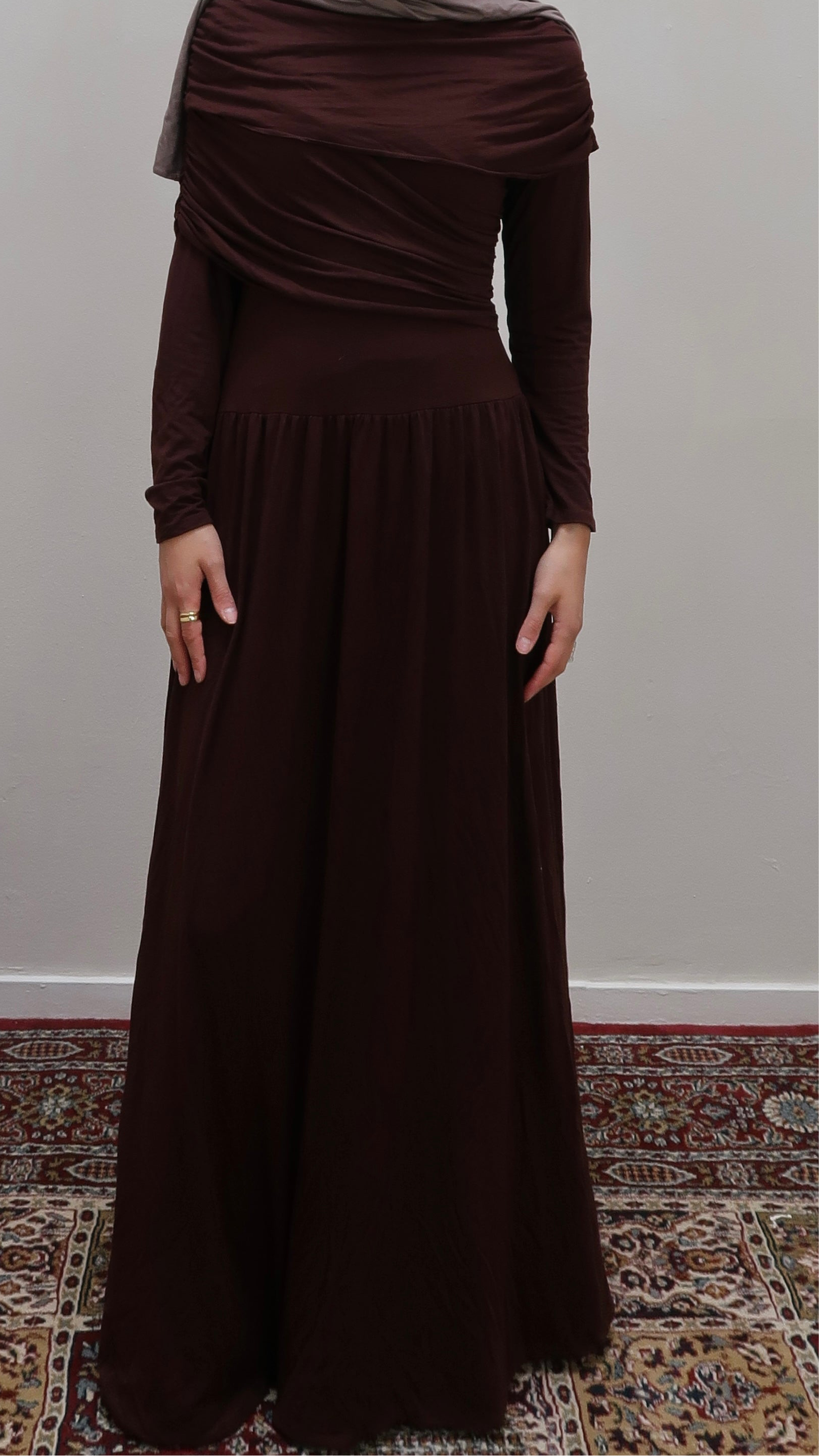 Draped dress viscose