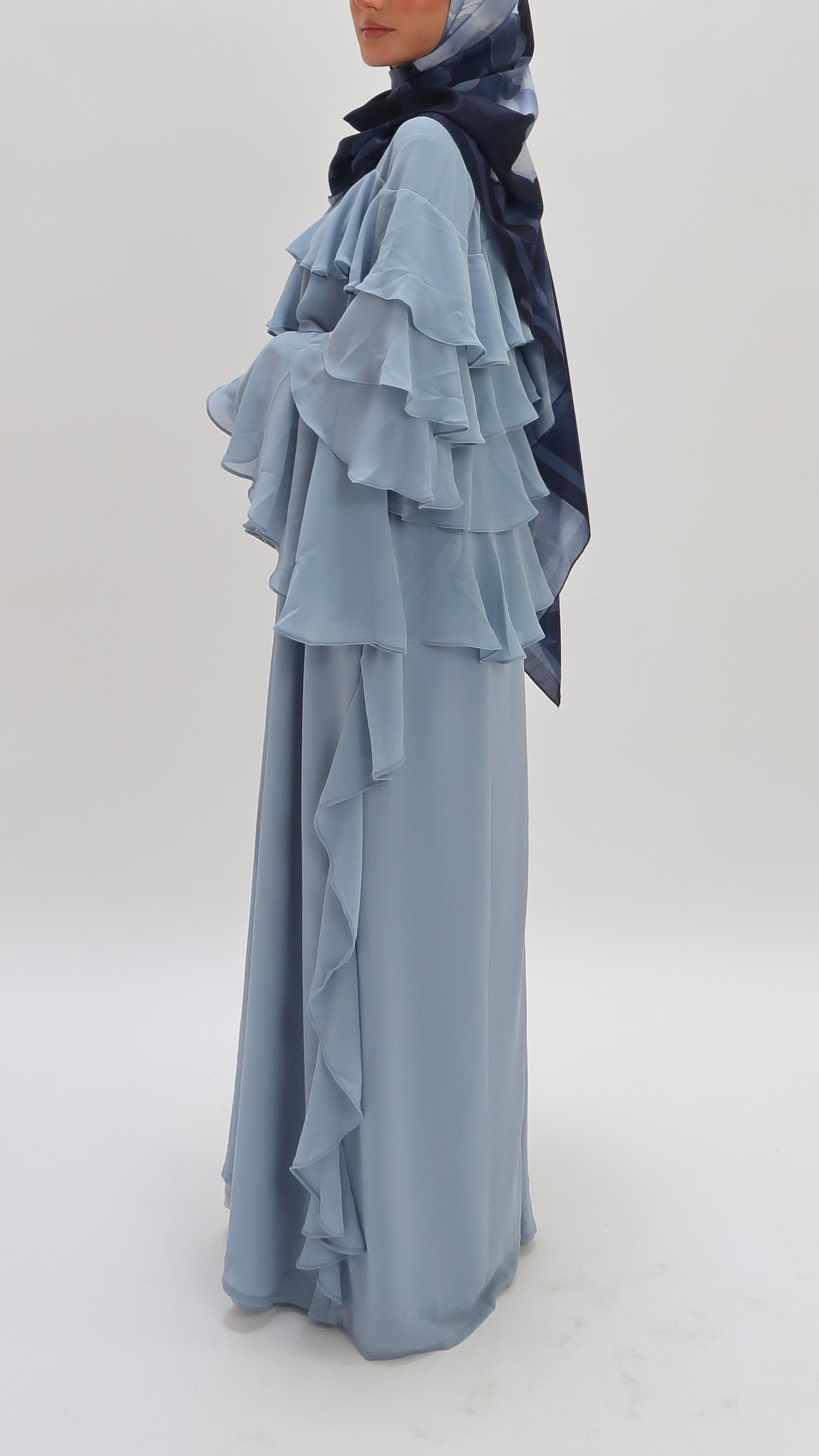 Ruffle Dress Blue