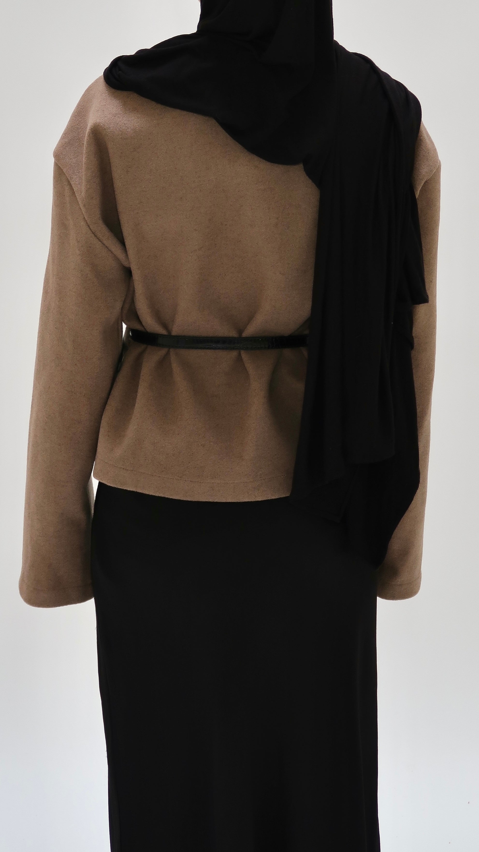 Übergangsjacke mit Gürtel