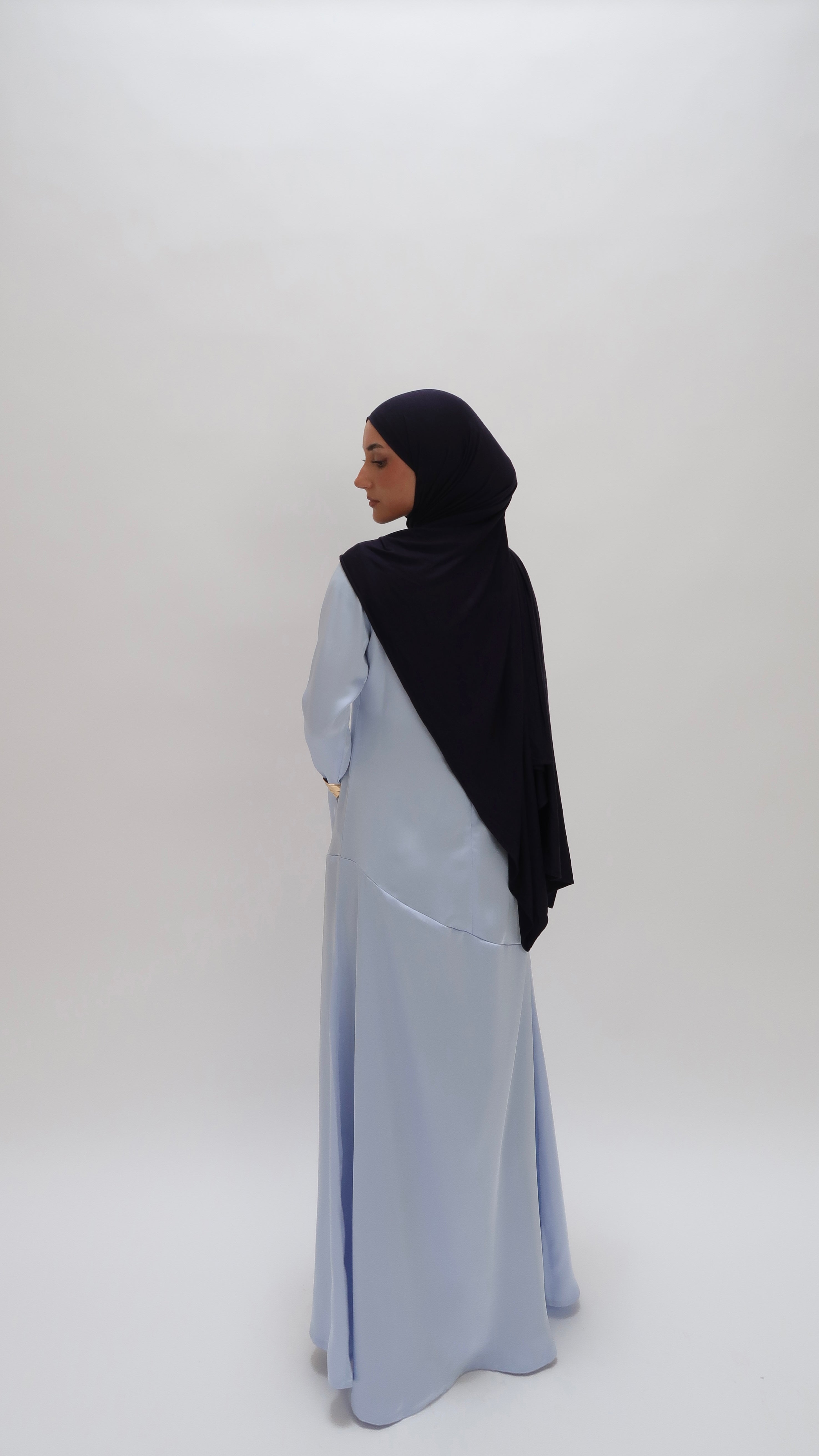 Edge Line Silk Dress