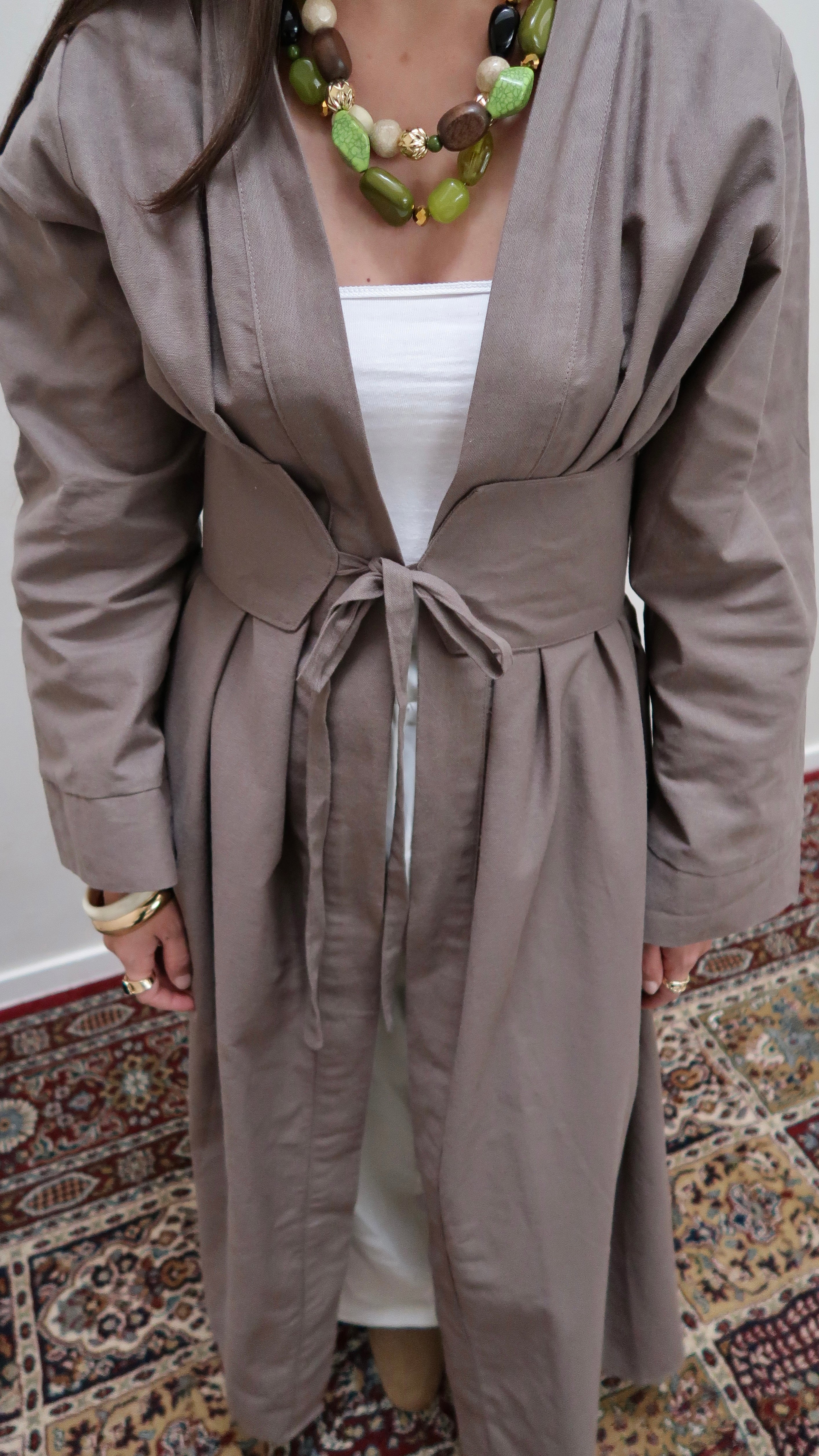 Kimono with belt Espresso