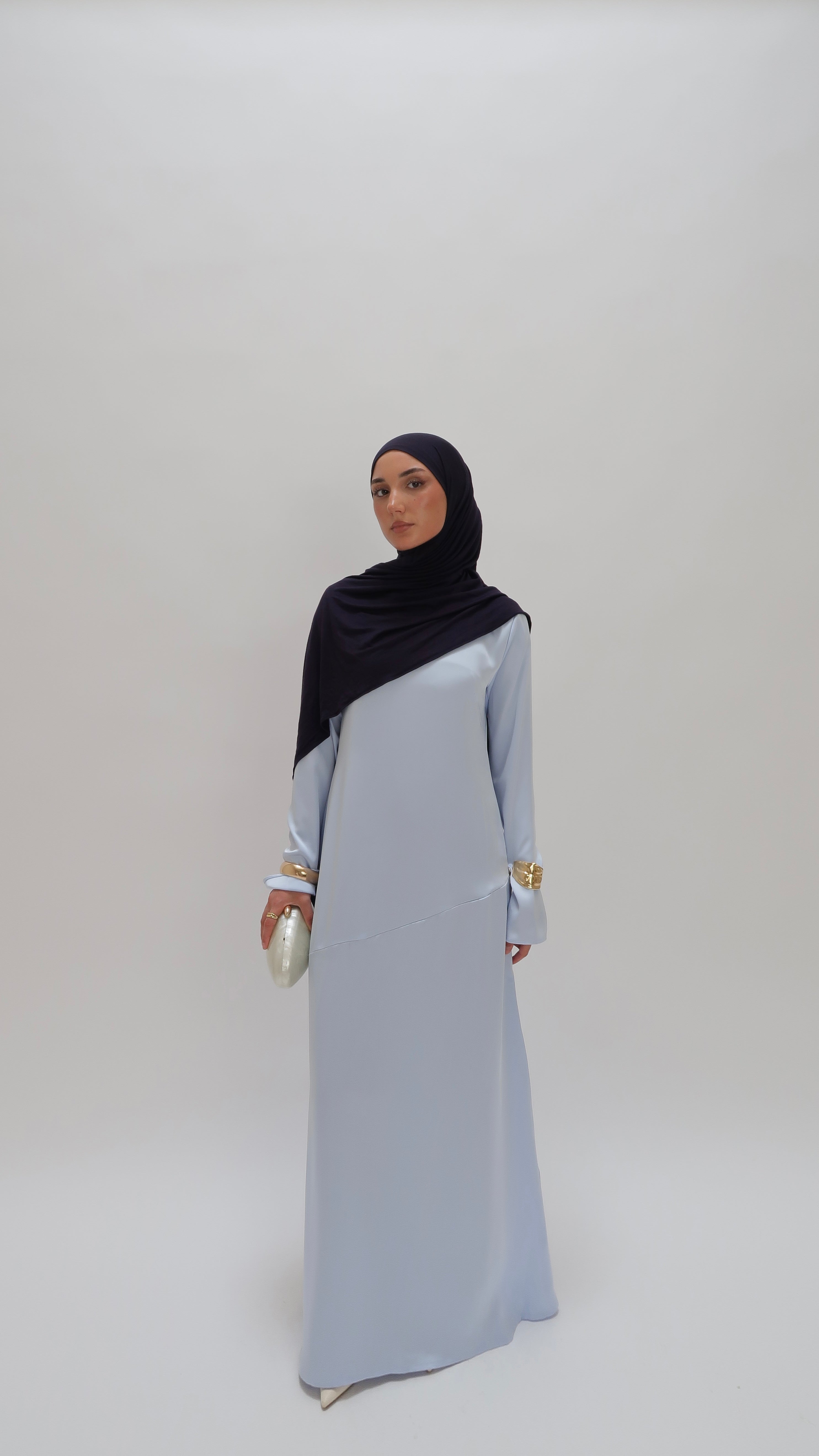 Edge Line Silk Dress