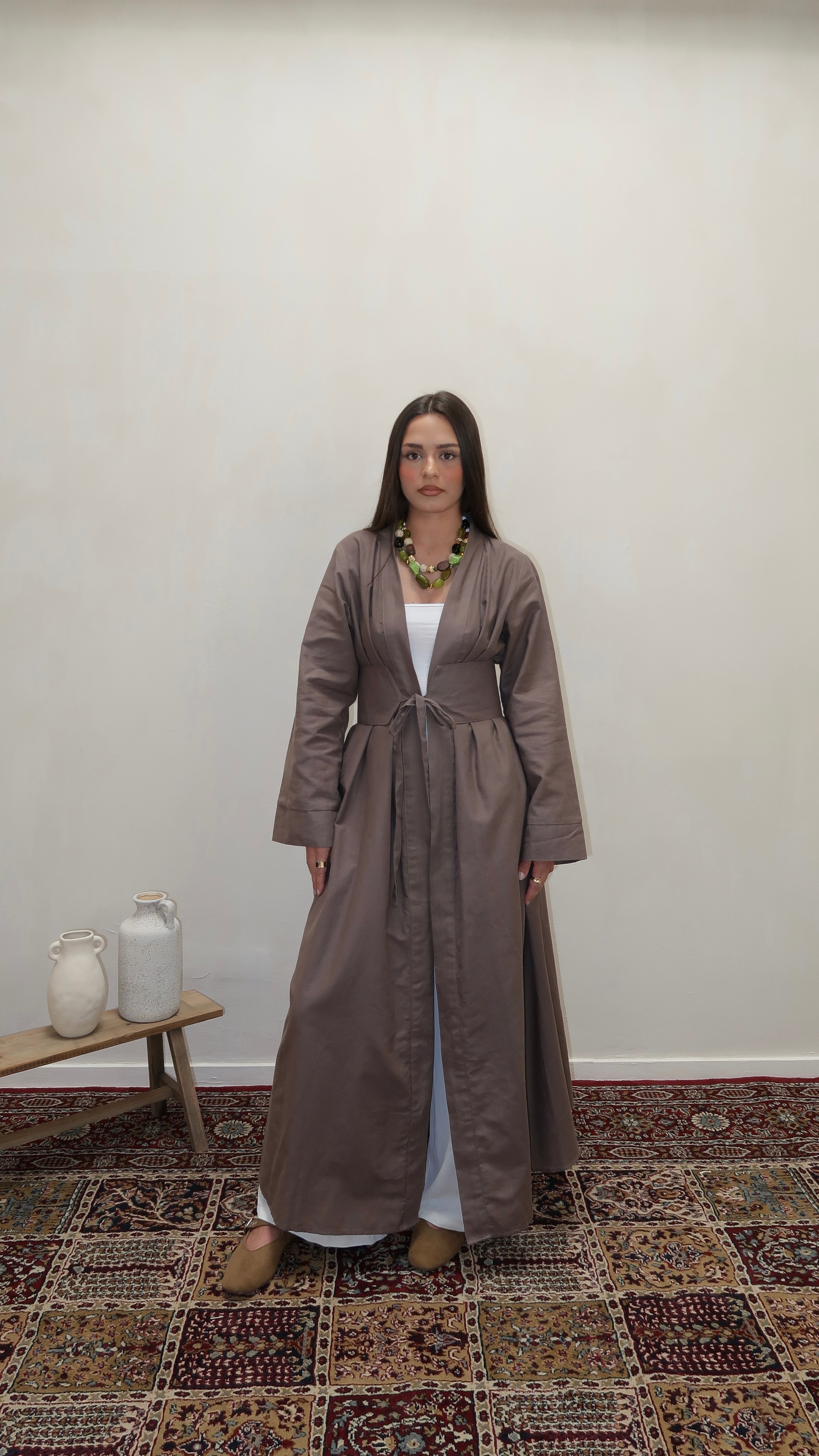 Kimono with belt Espresso