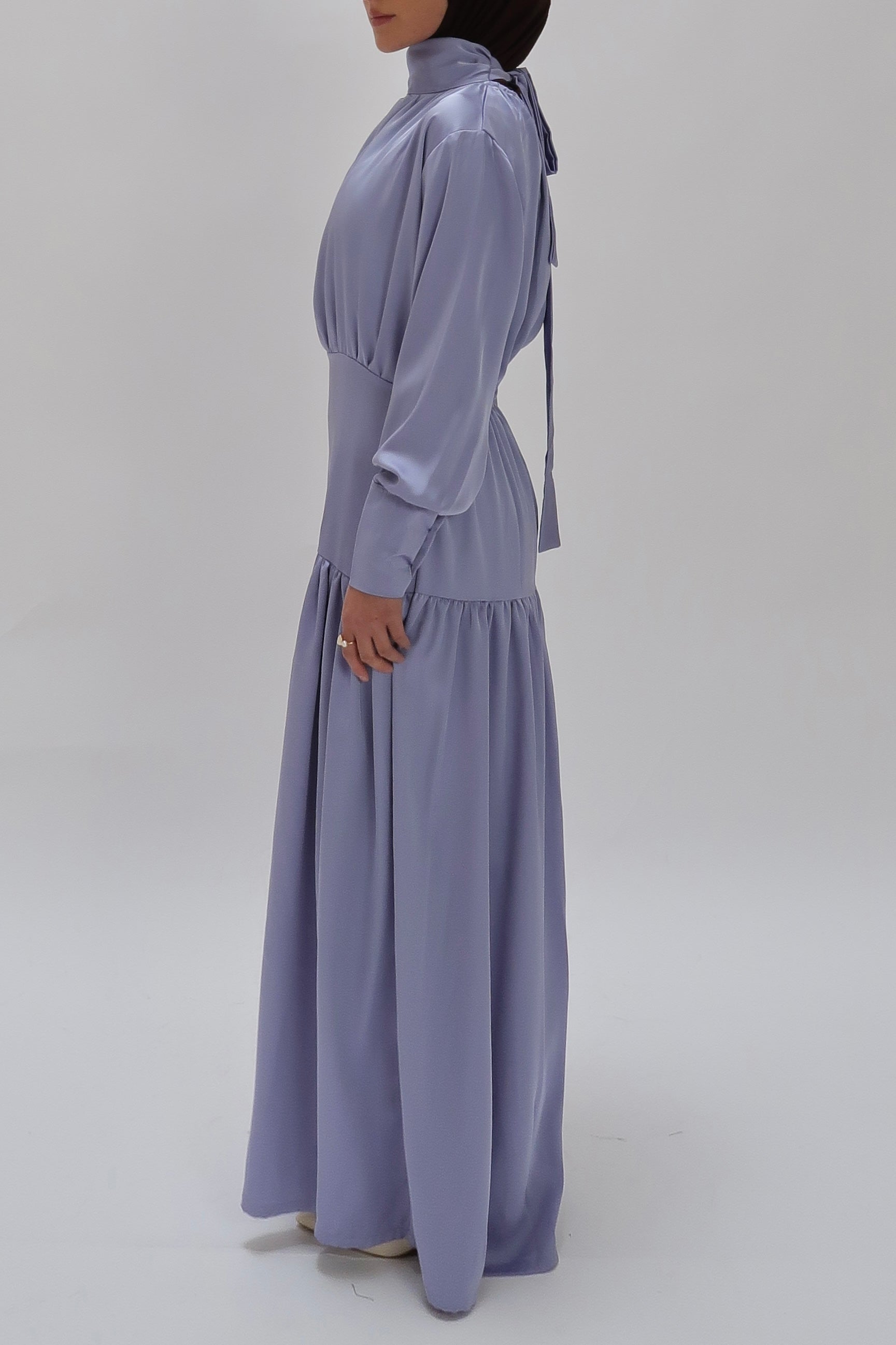 Silkkleid Iceblue