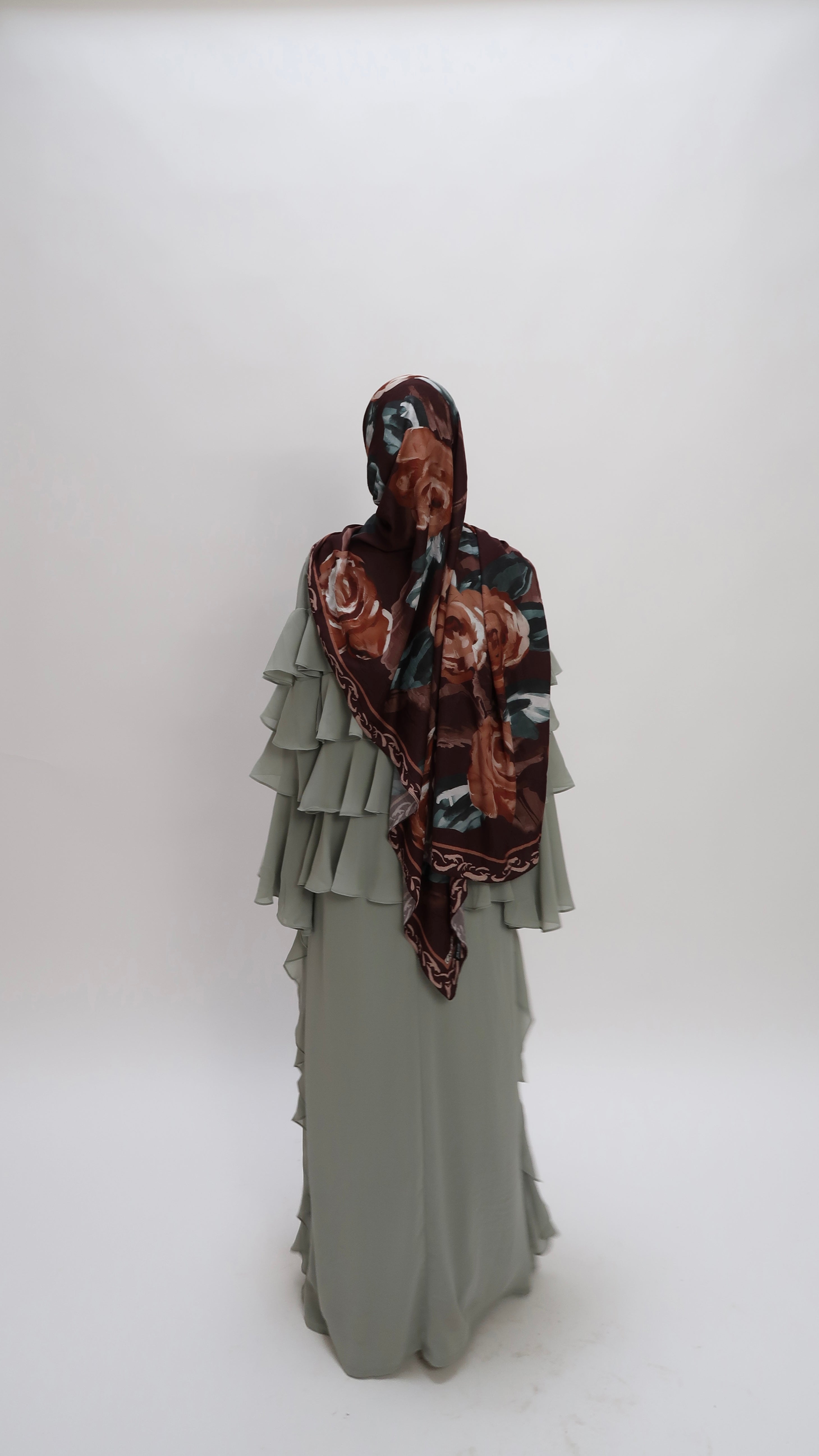 Ruffle Dress Green