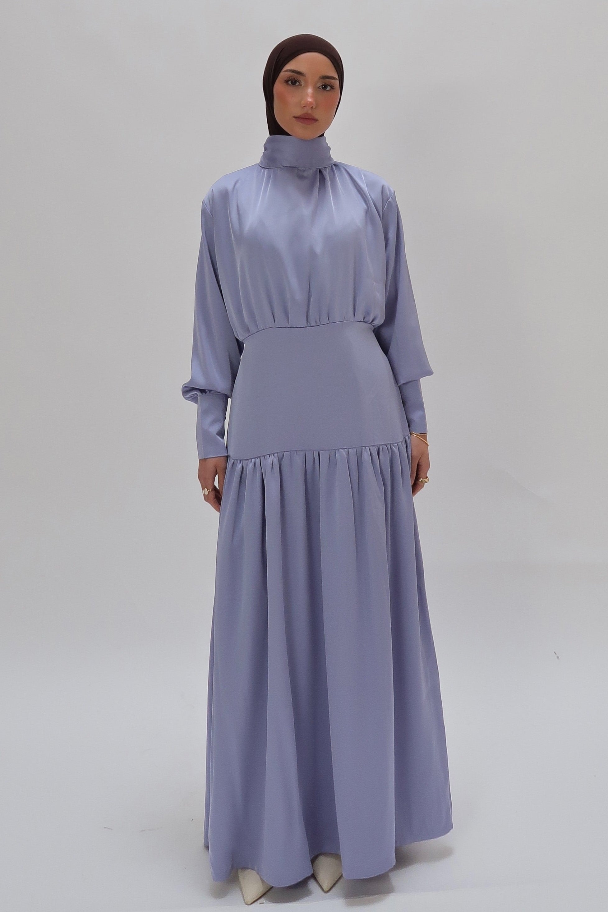 Silkkleid Iceblue