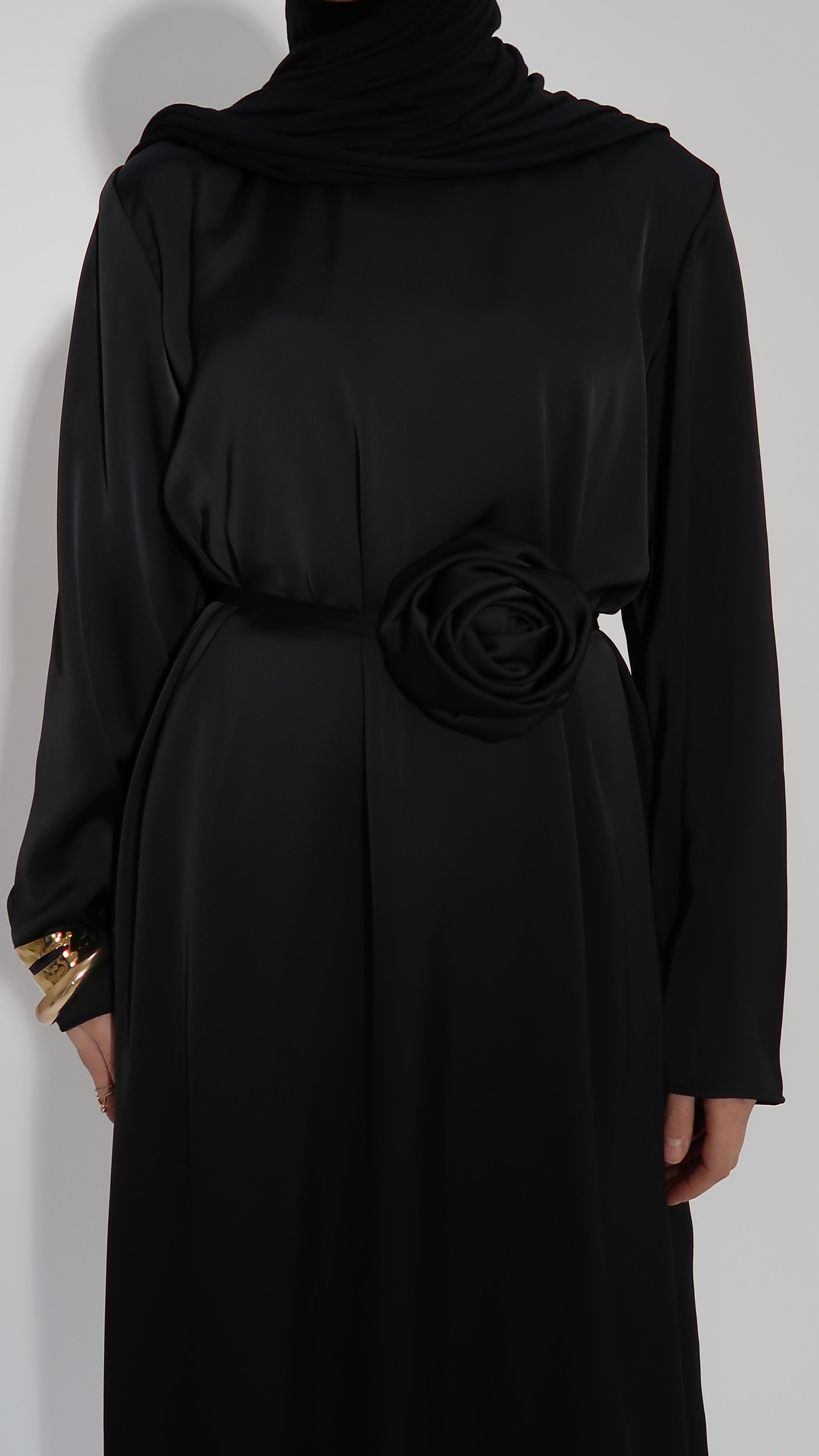 Satinkleid Rose