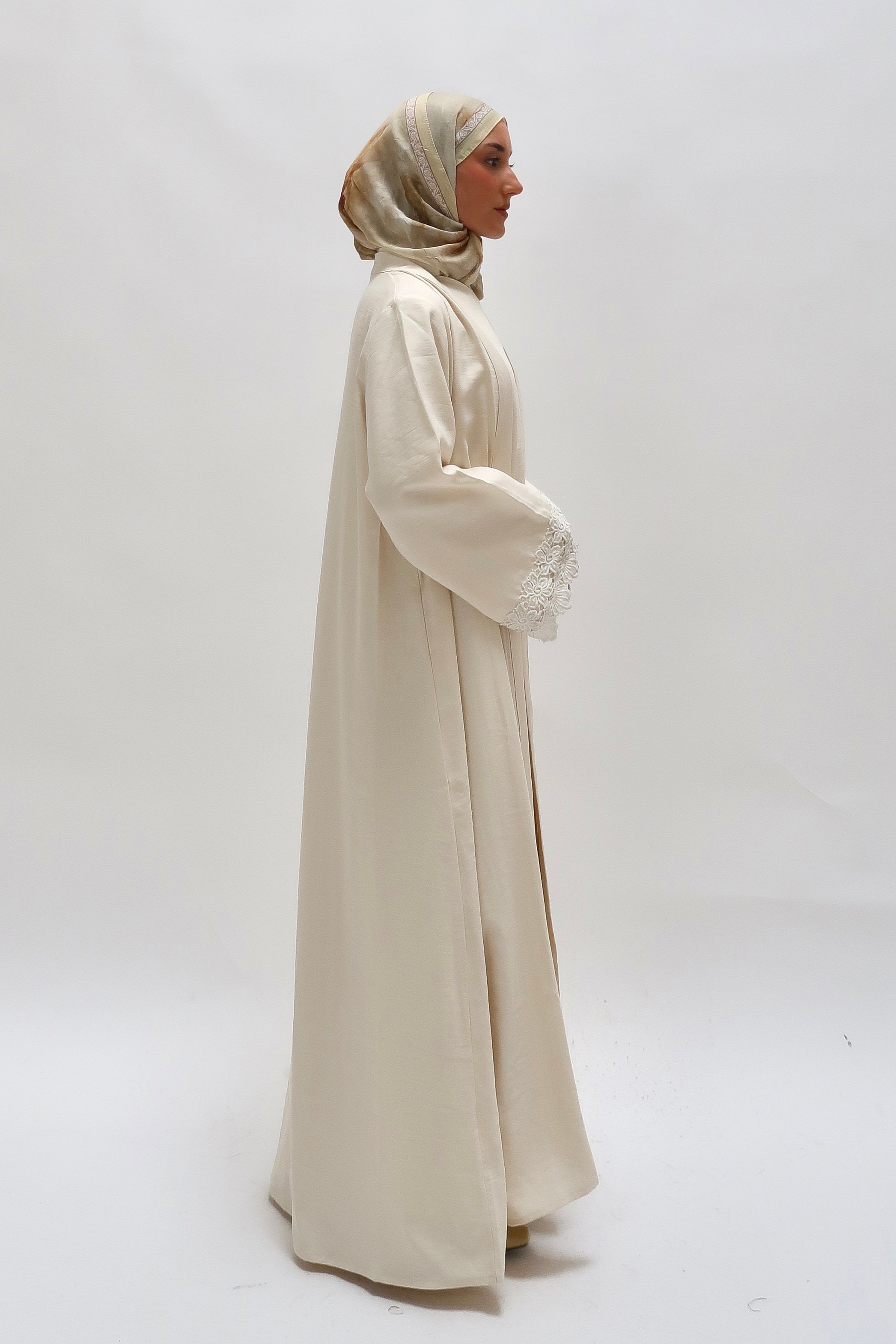 Marokko Abaya mit Spitze