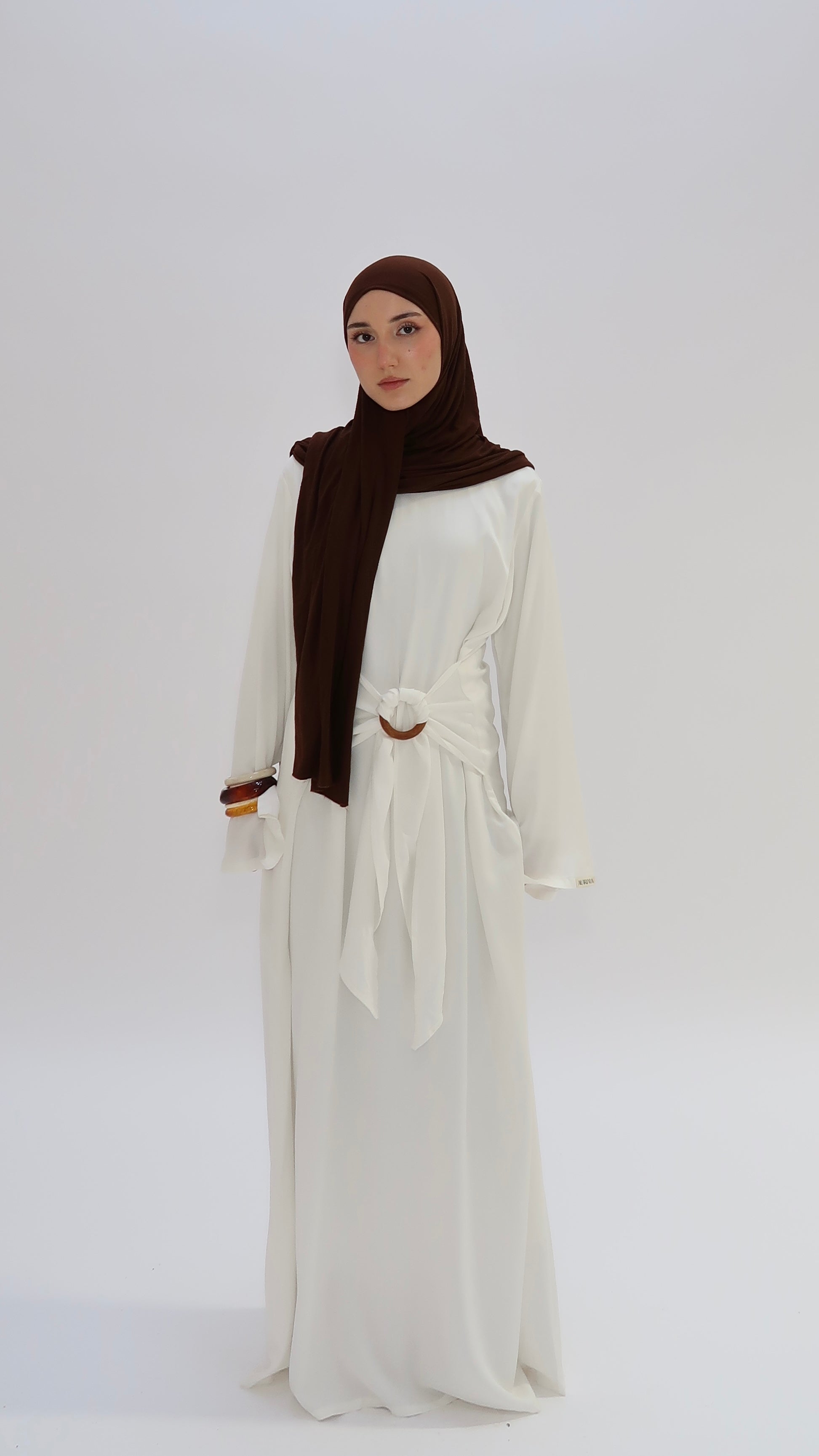 Viscosekleid mit Holzring