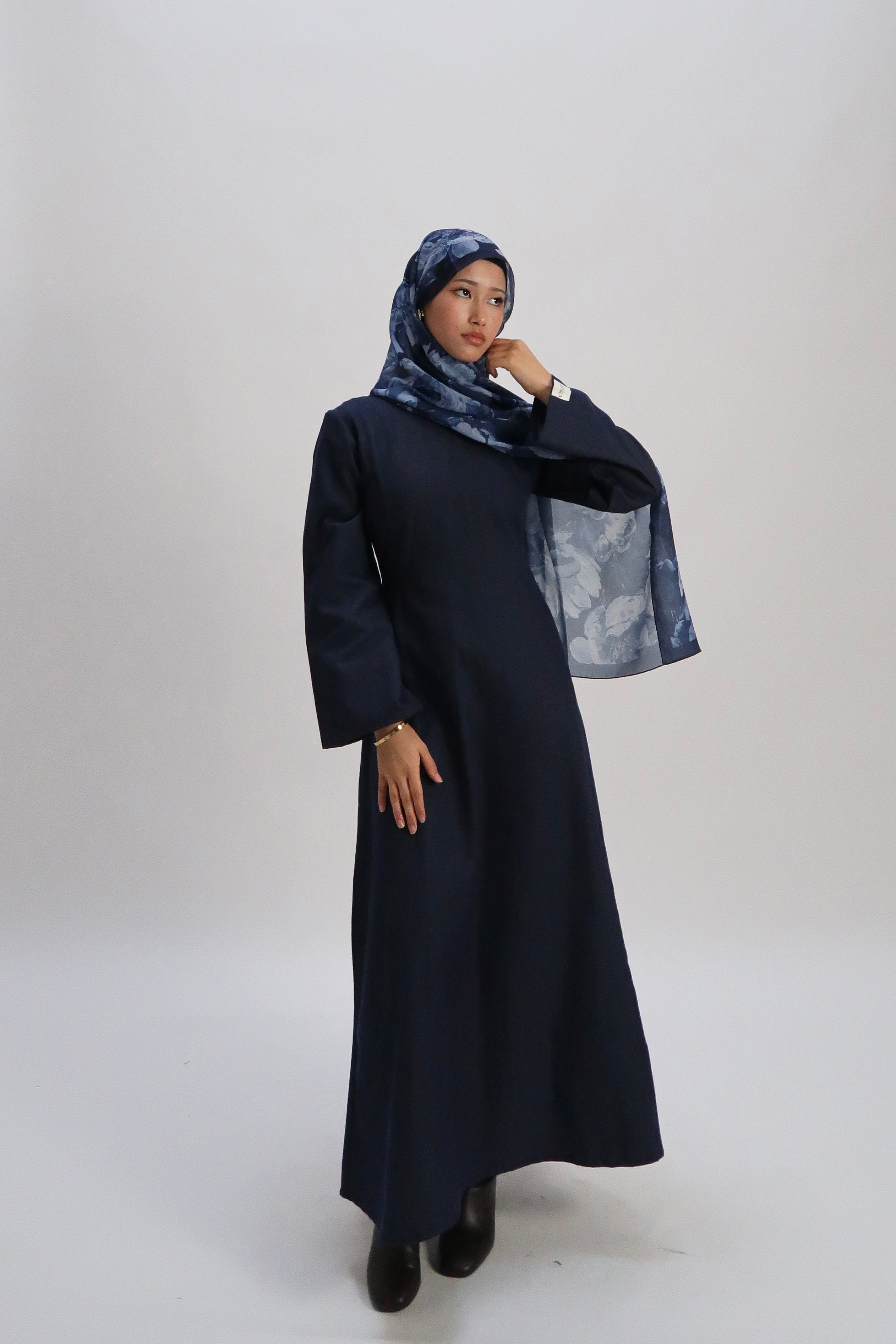 Denimkleid mit Schnürkorsage