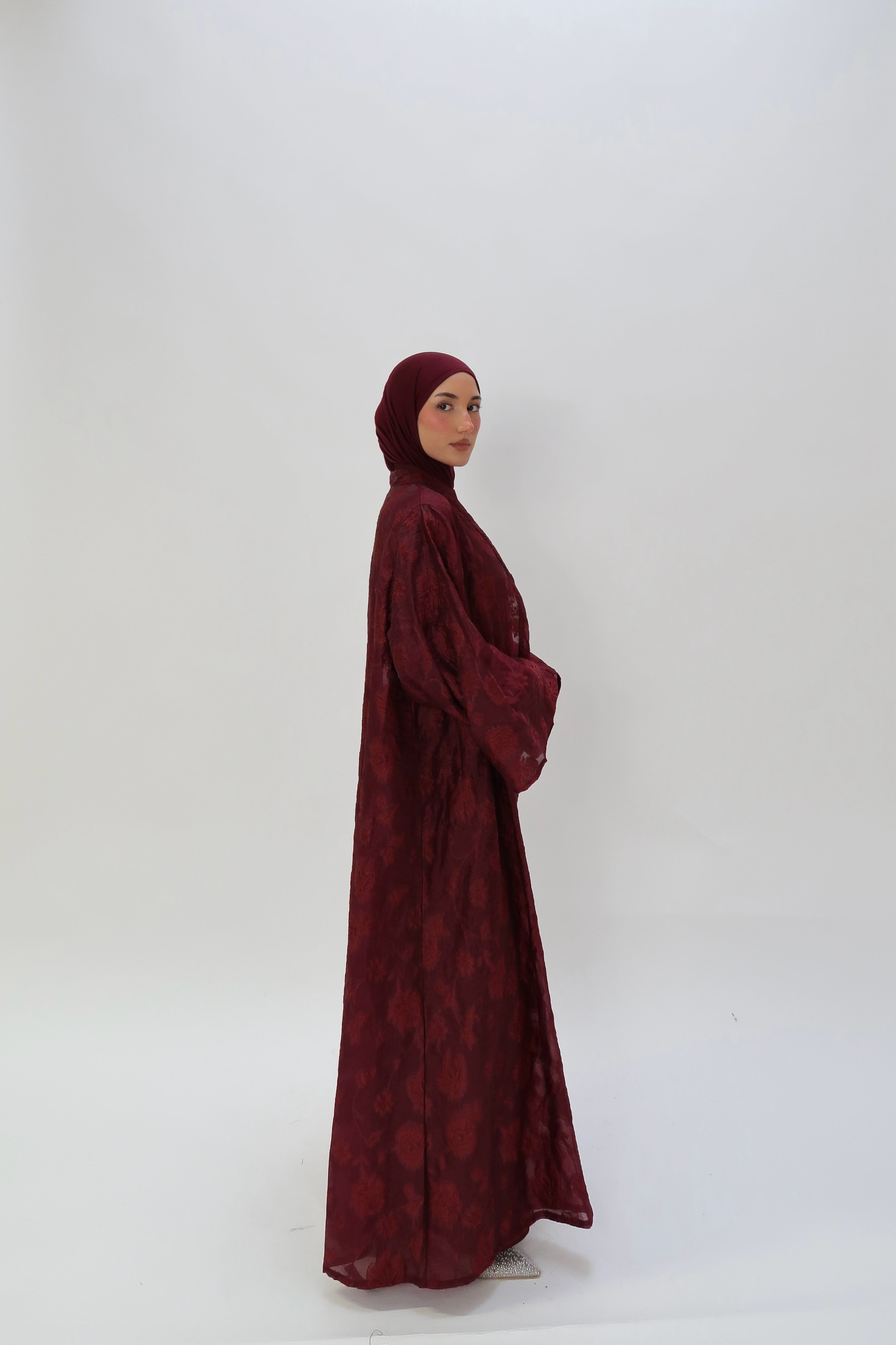 Abaya Osmanthus Burgundy