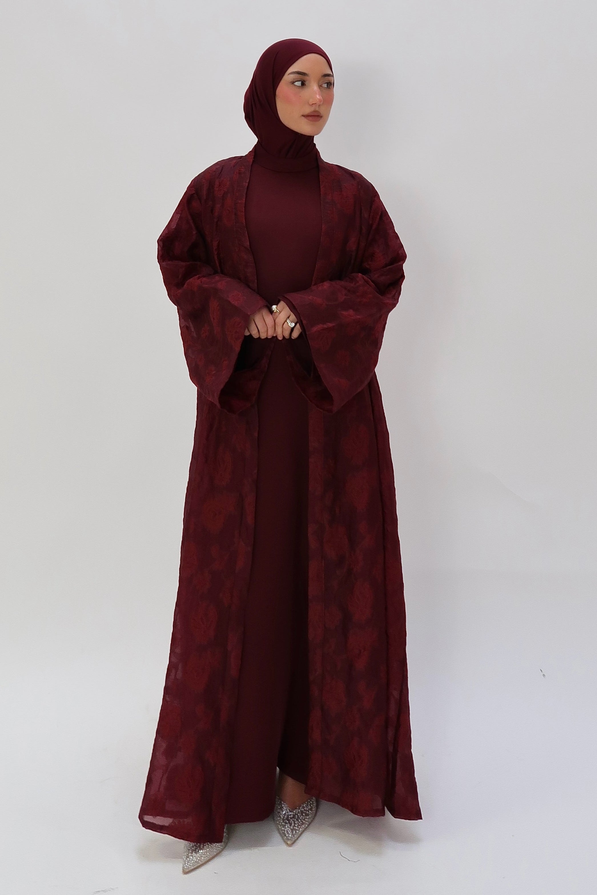 Abaya Osmanthus Burgundy