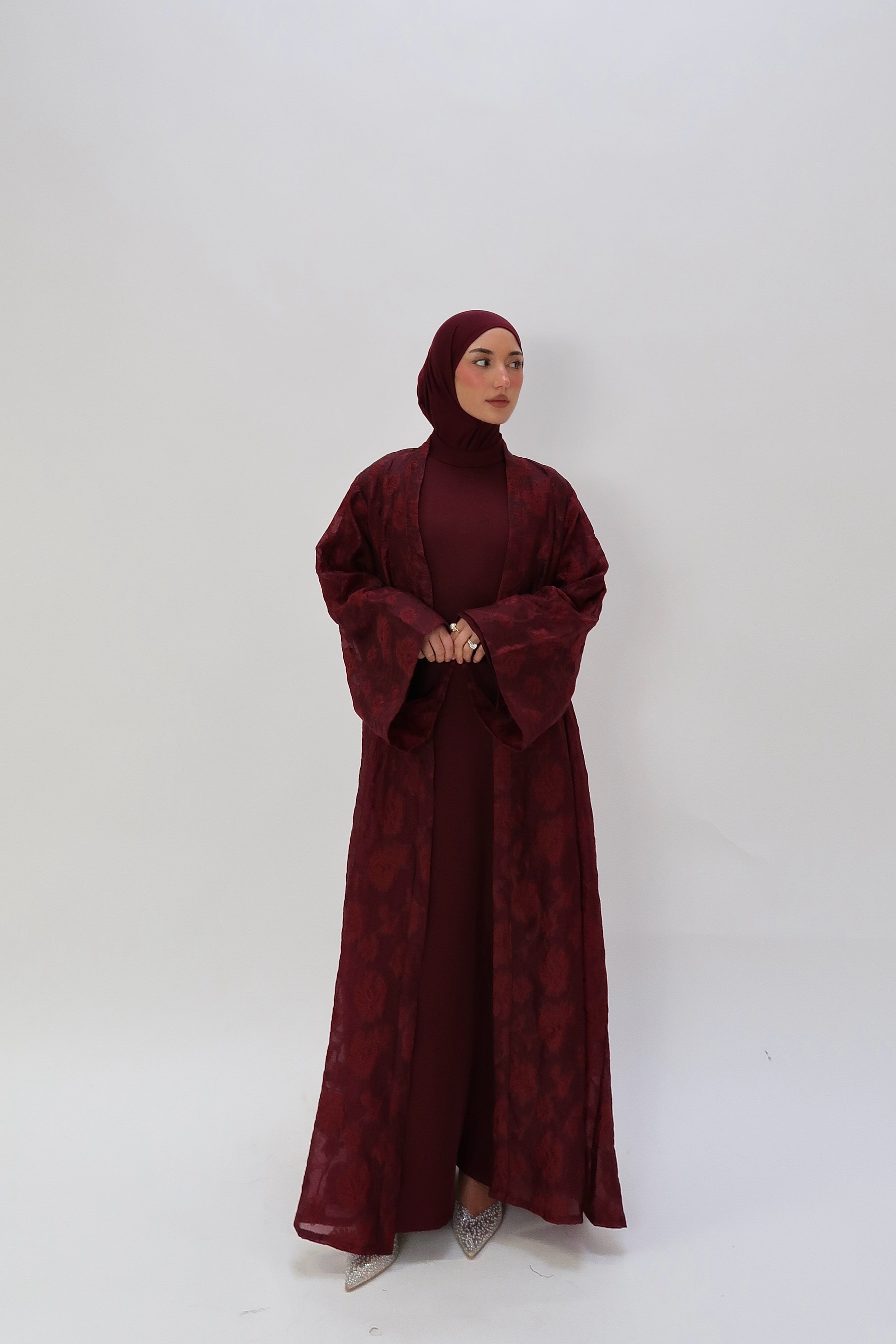Abaya Osmanthus Burgundy