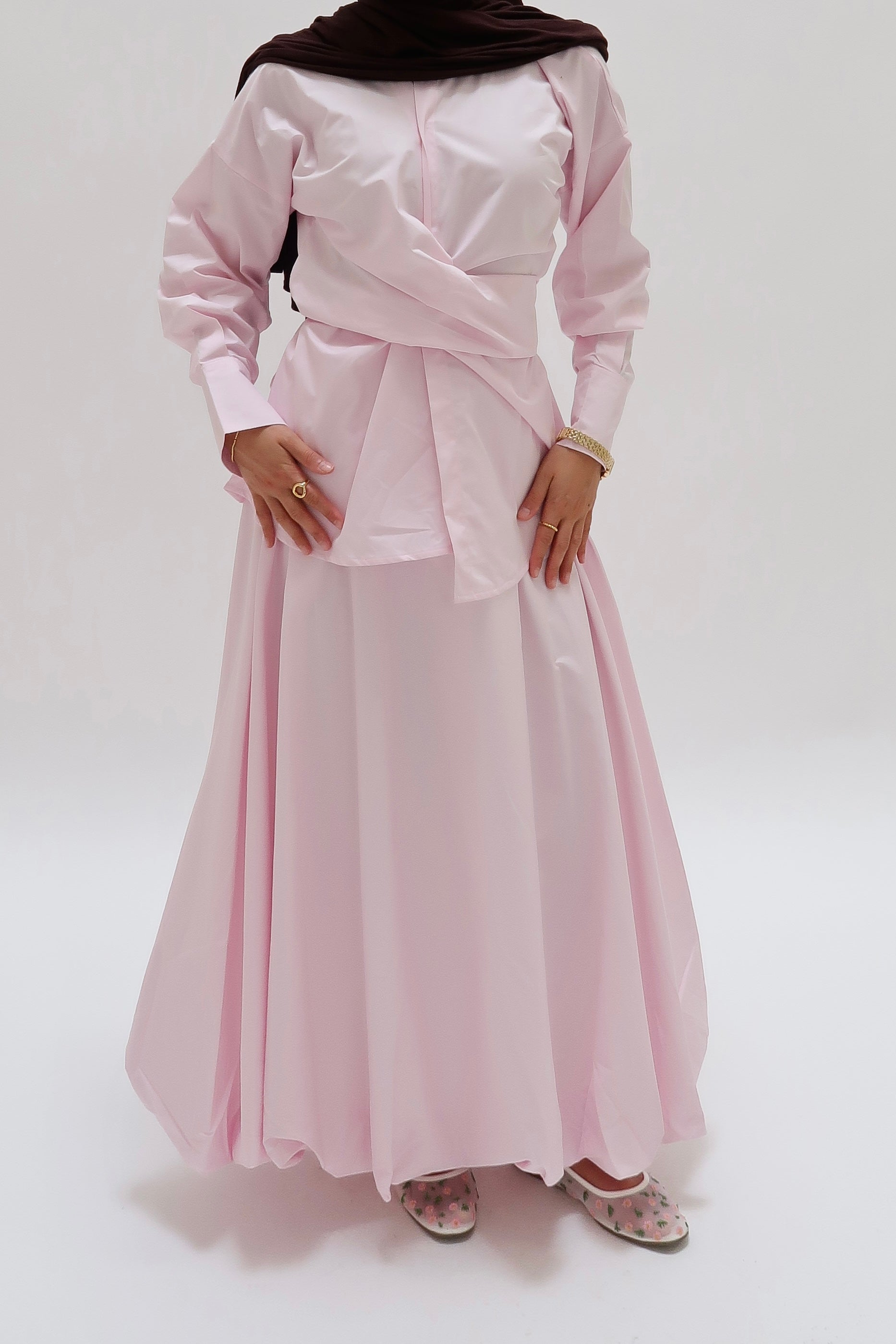 Zweiteiler Ballonrock Rosa