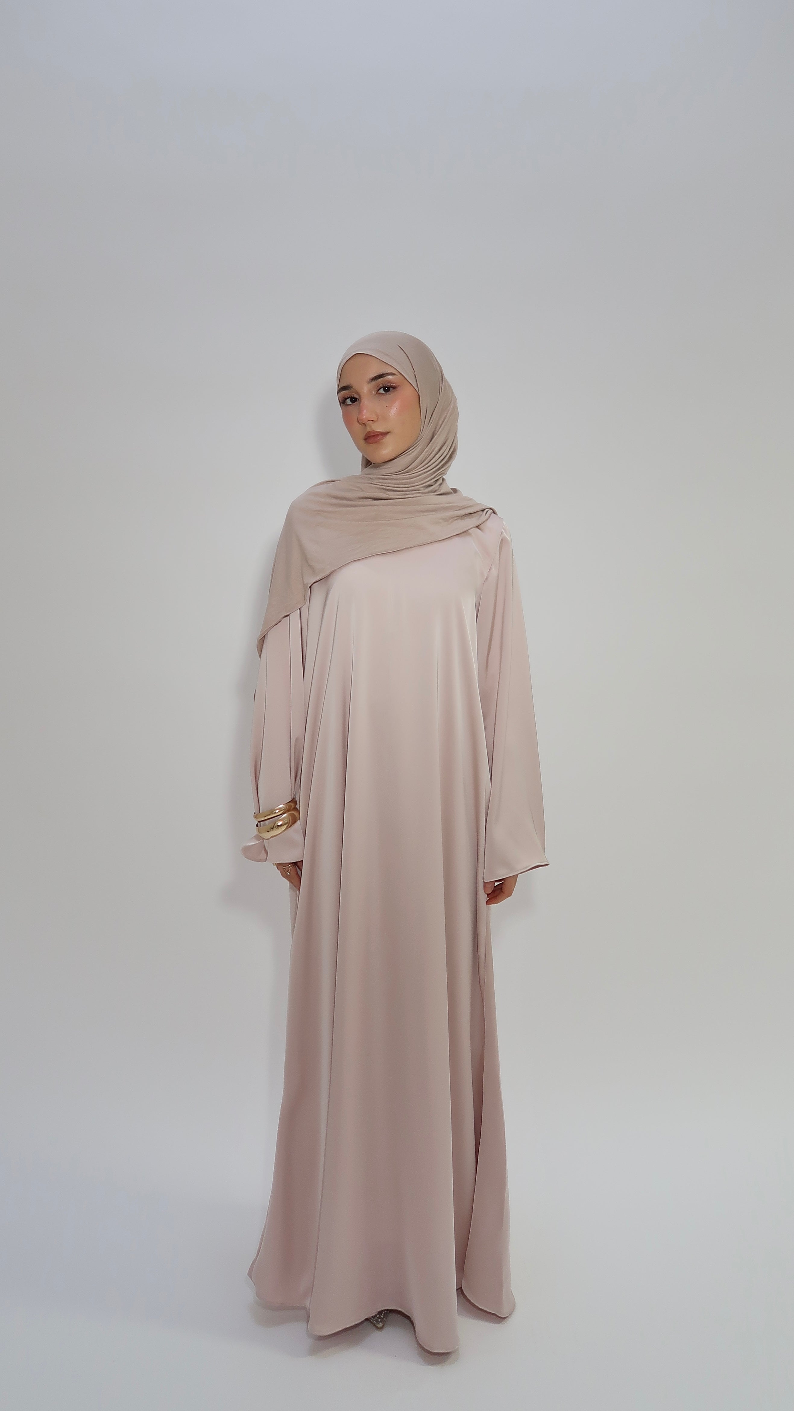 Satinkleid Rose