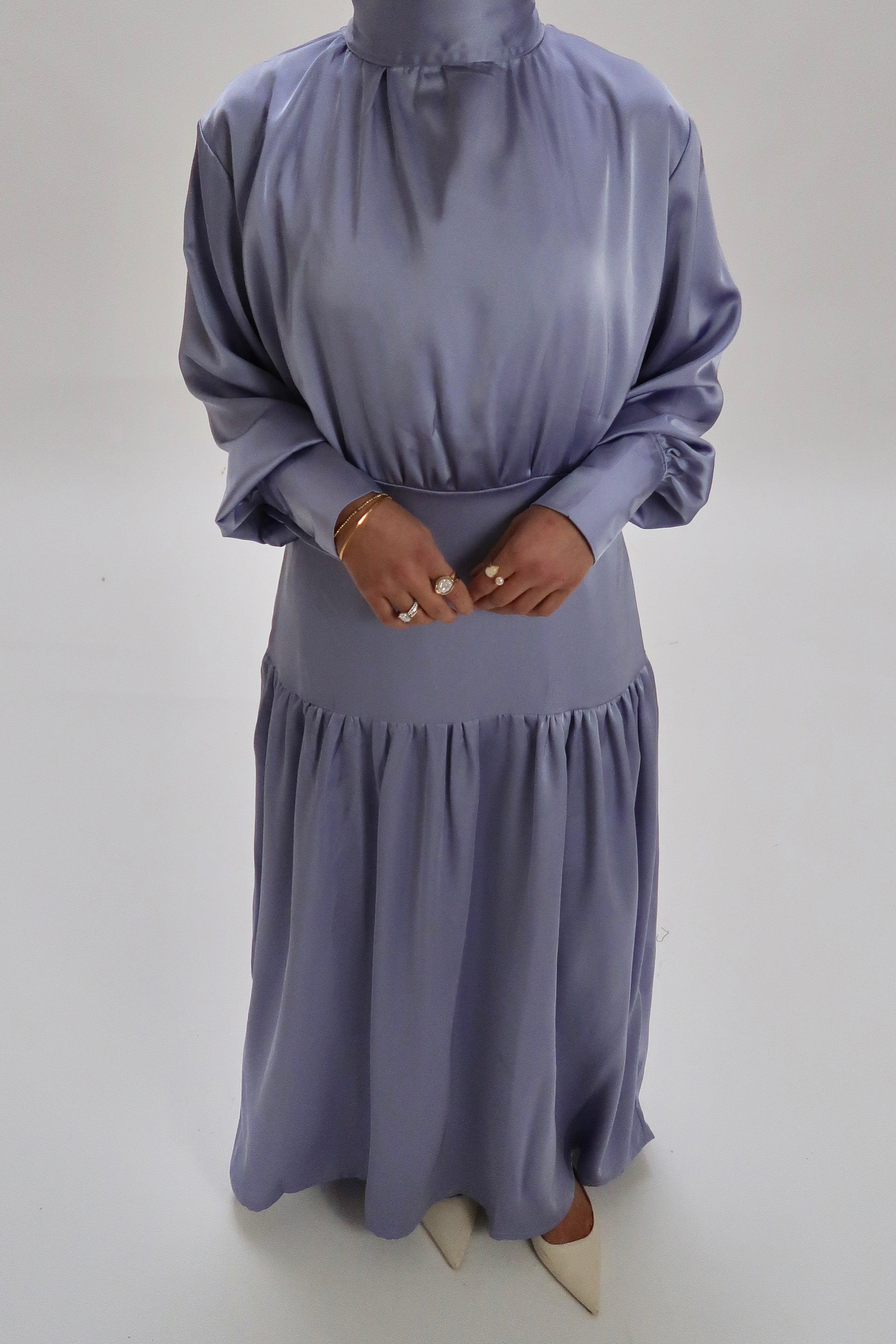 Silkkleid Iceblue