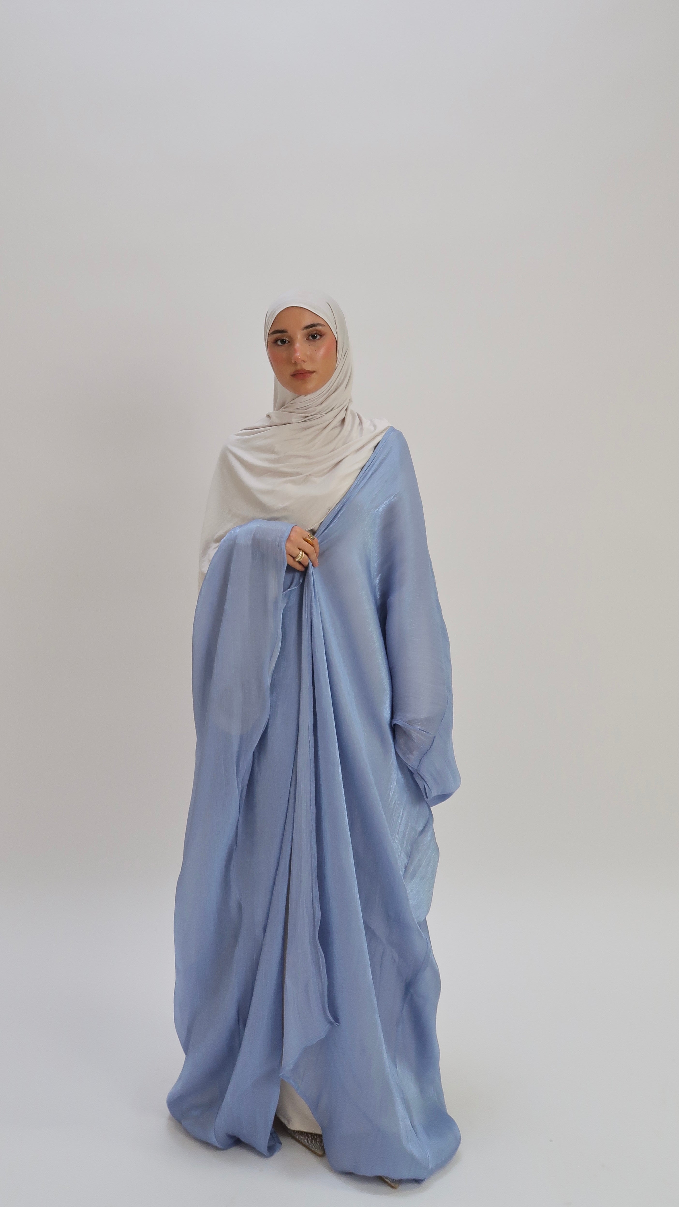 Abaya Shimmer Blue