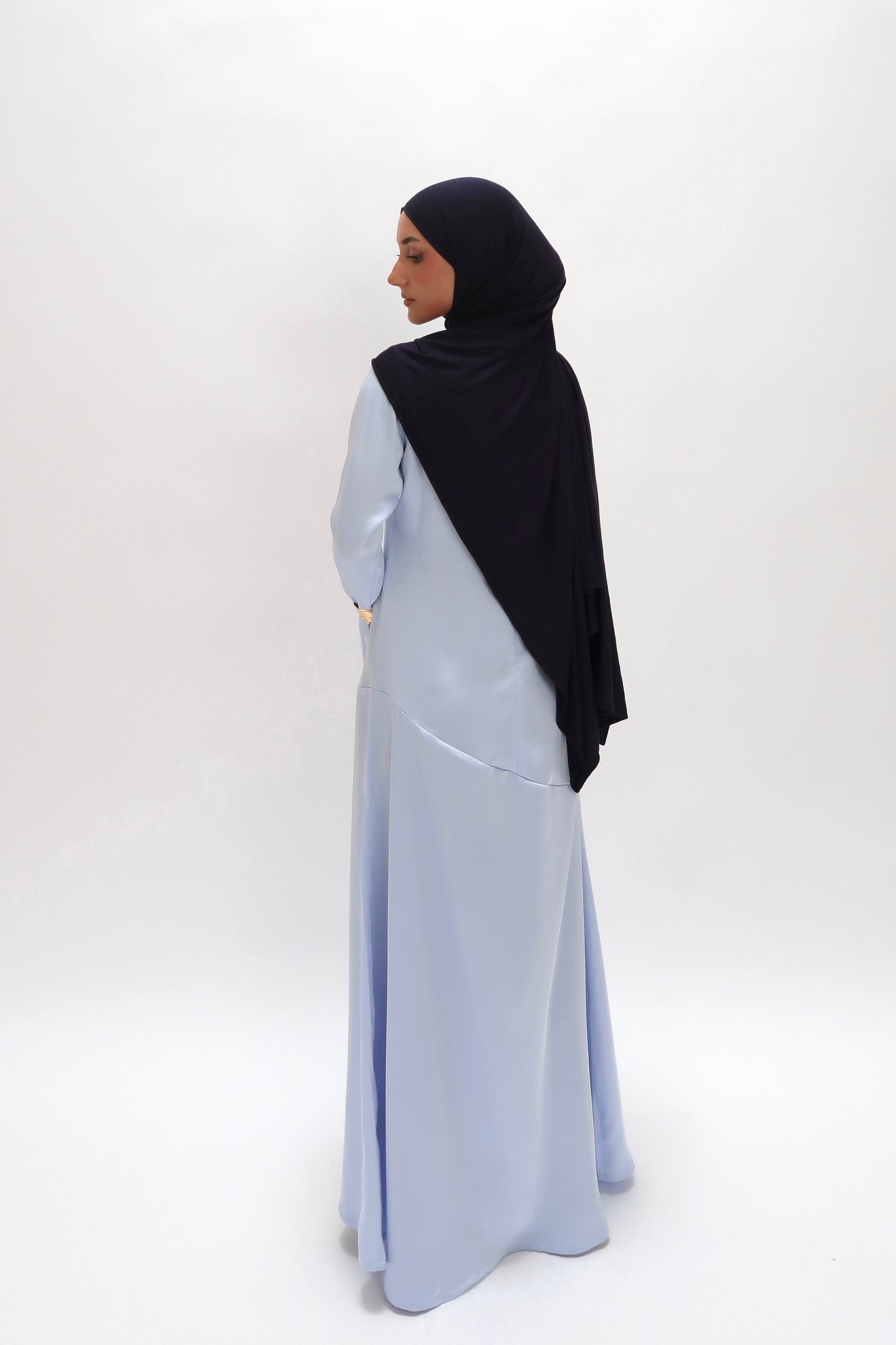 Edge Line Silk Dress