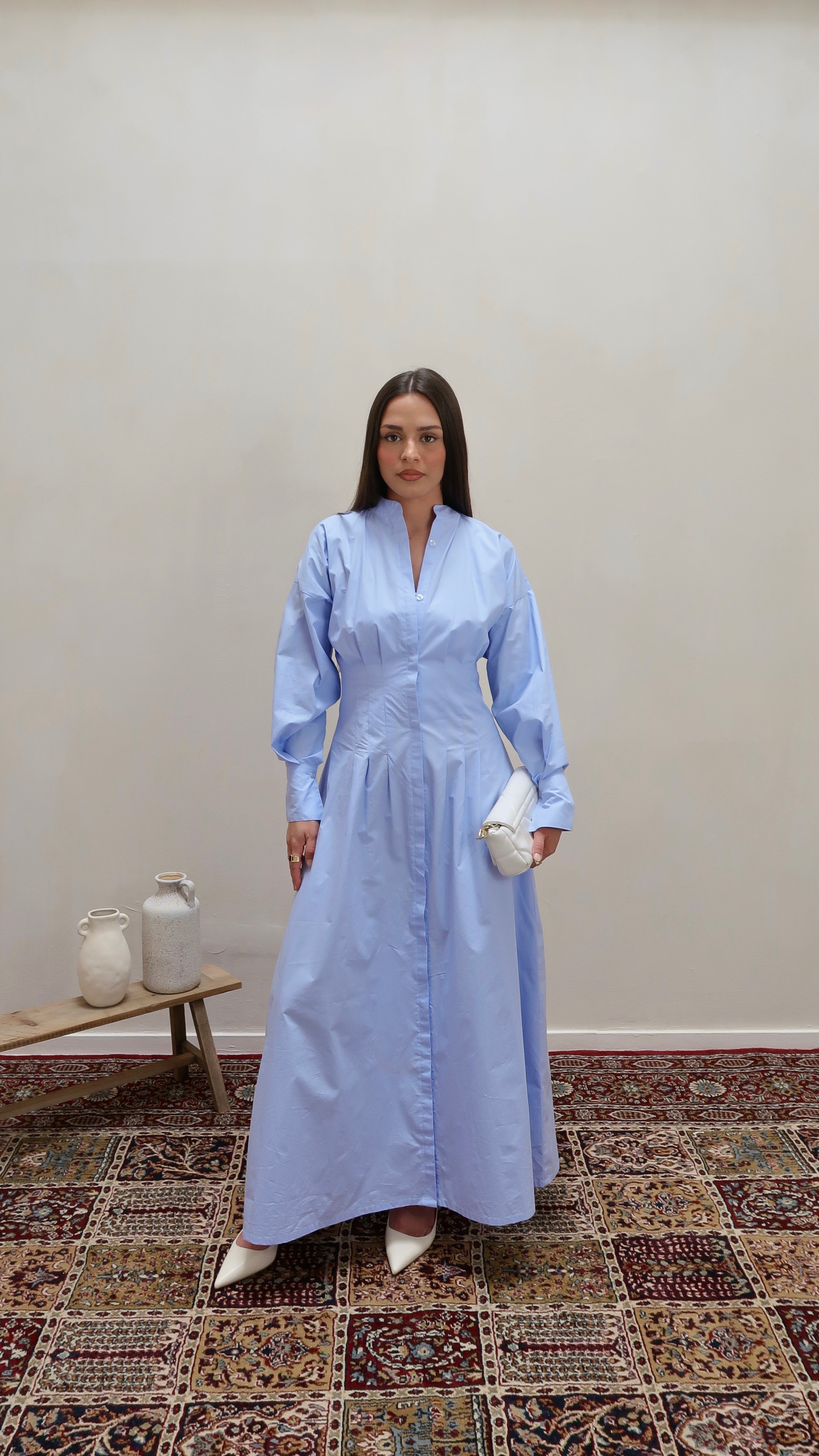Hemdkleid babyblau