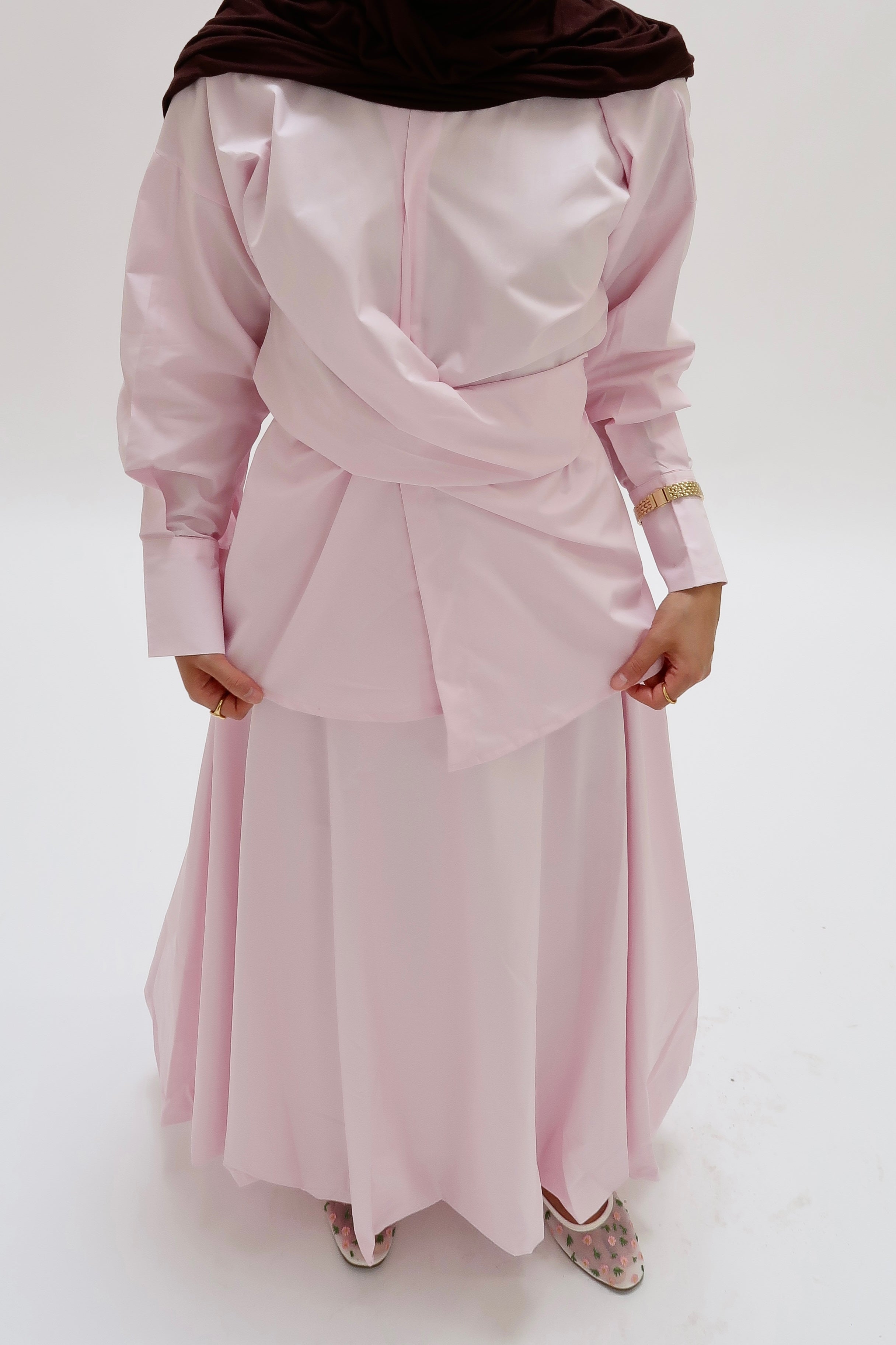 Zweiteiler Ballonrock Rosa