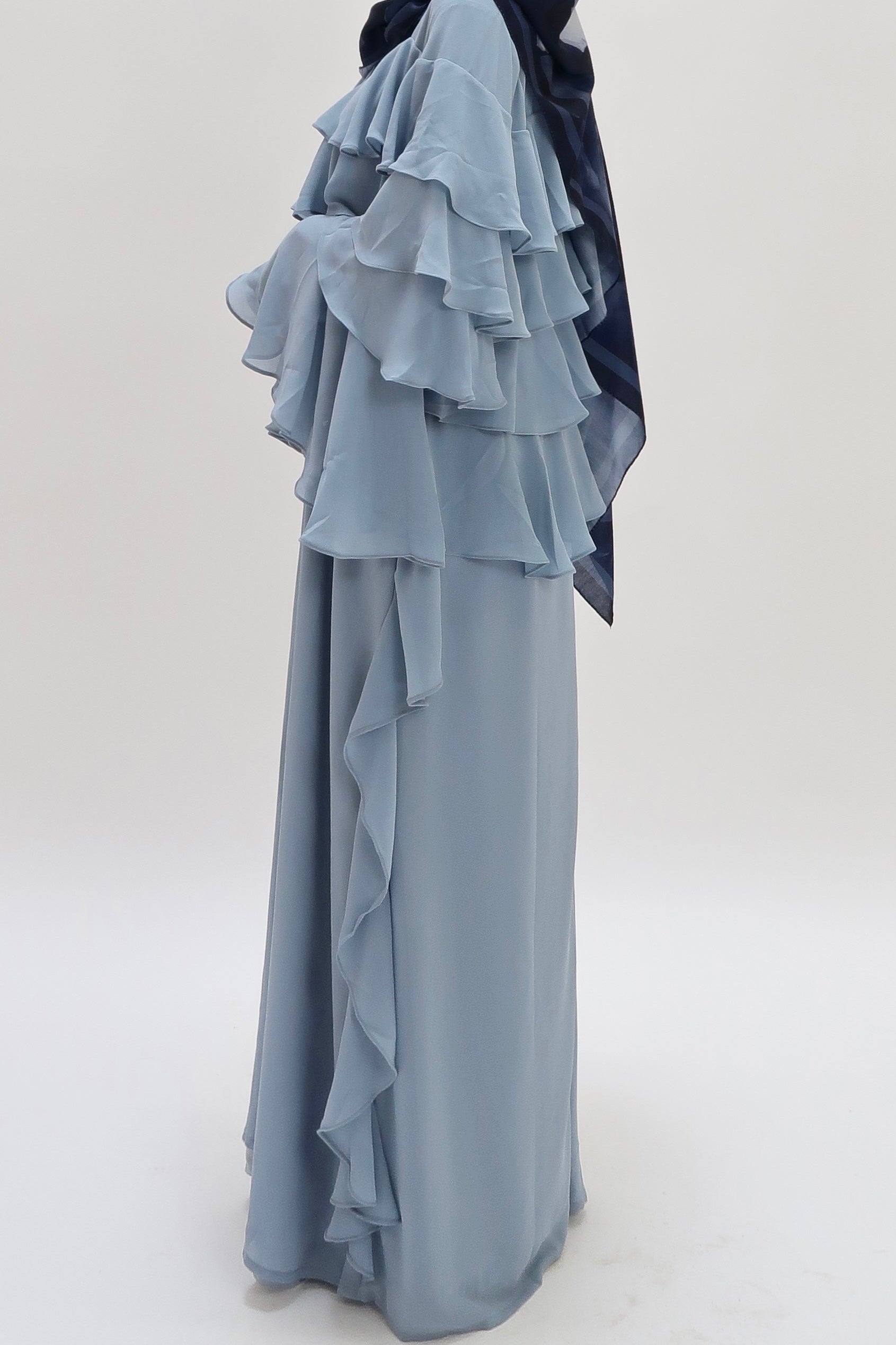 Ruffle Dress Blue