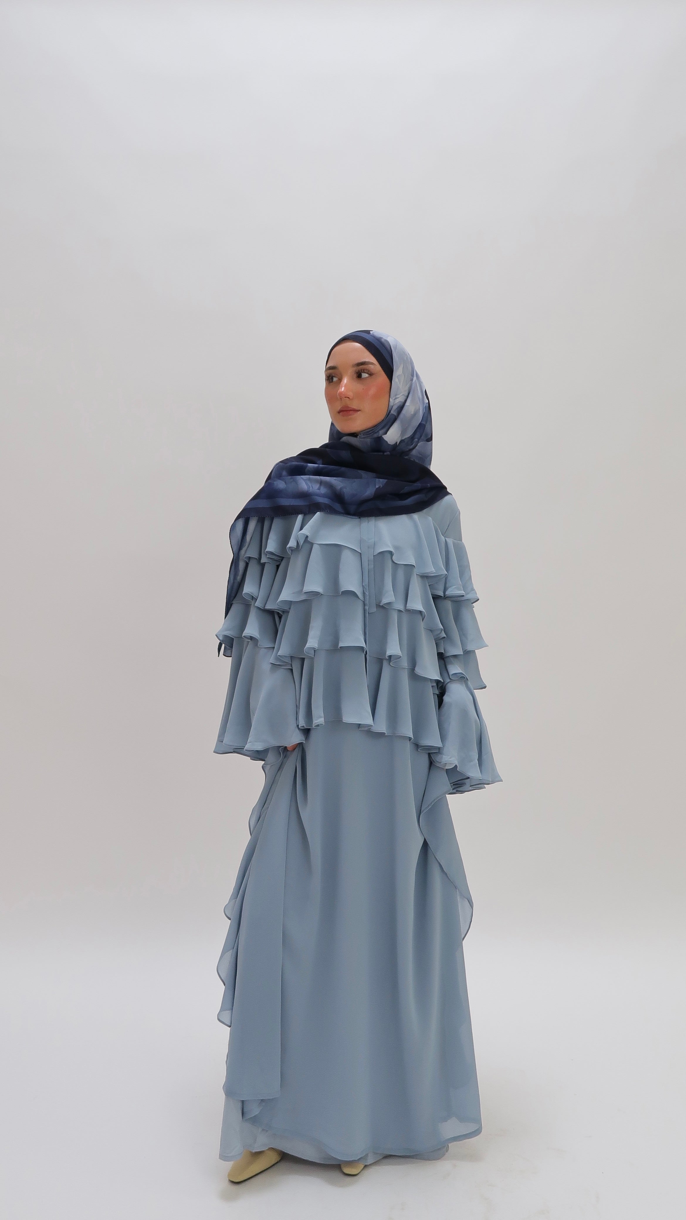 Ruffle Dress Blue