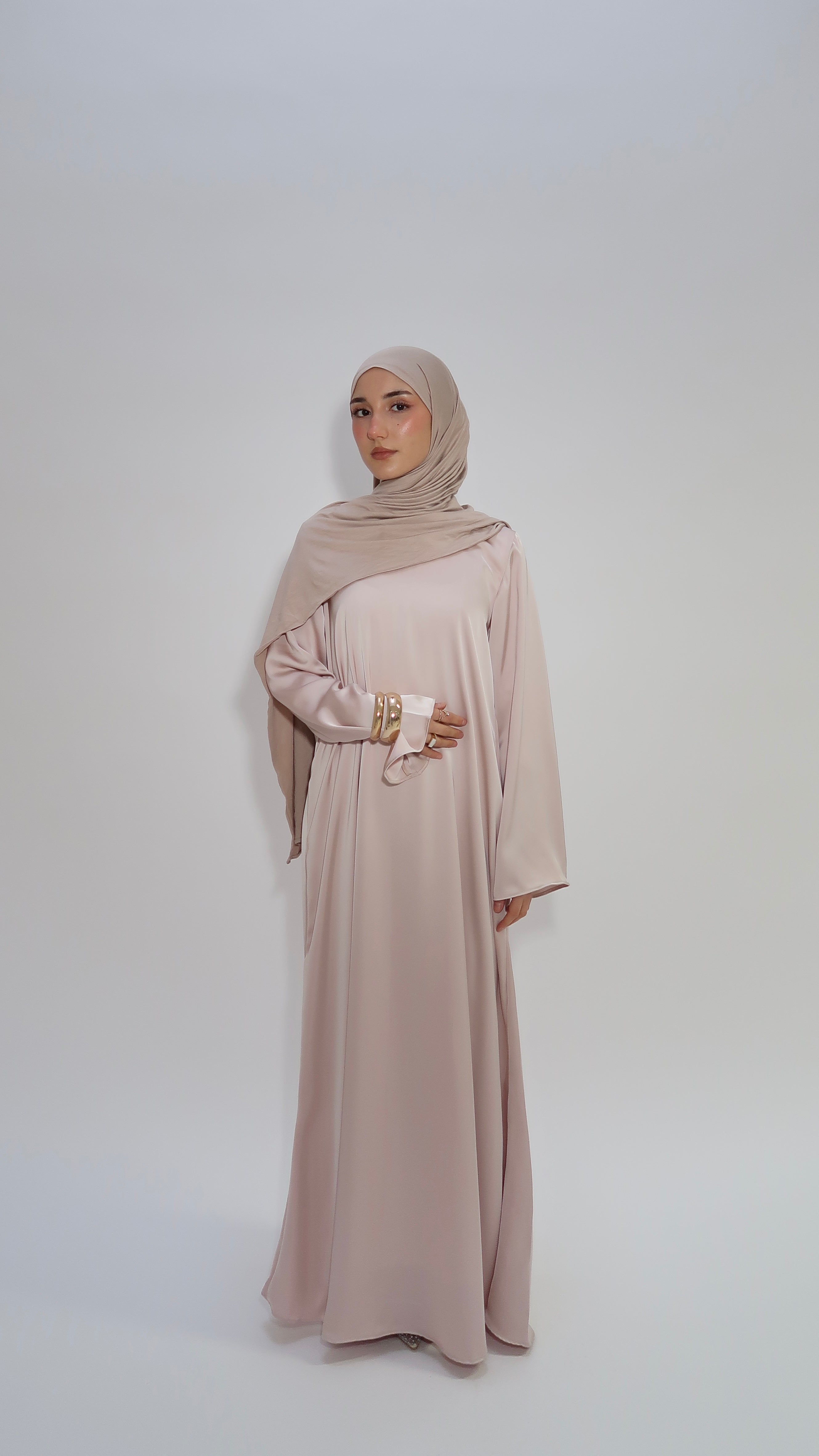 Satinkleid Rose
