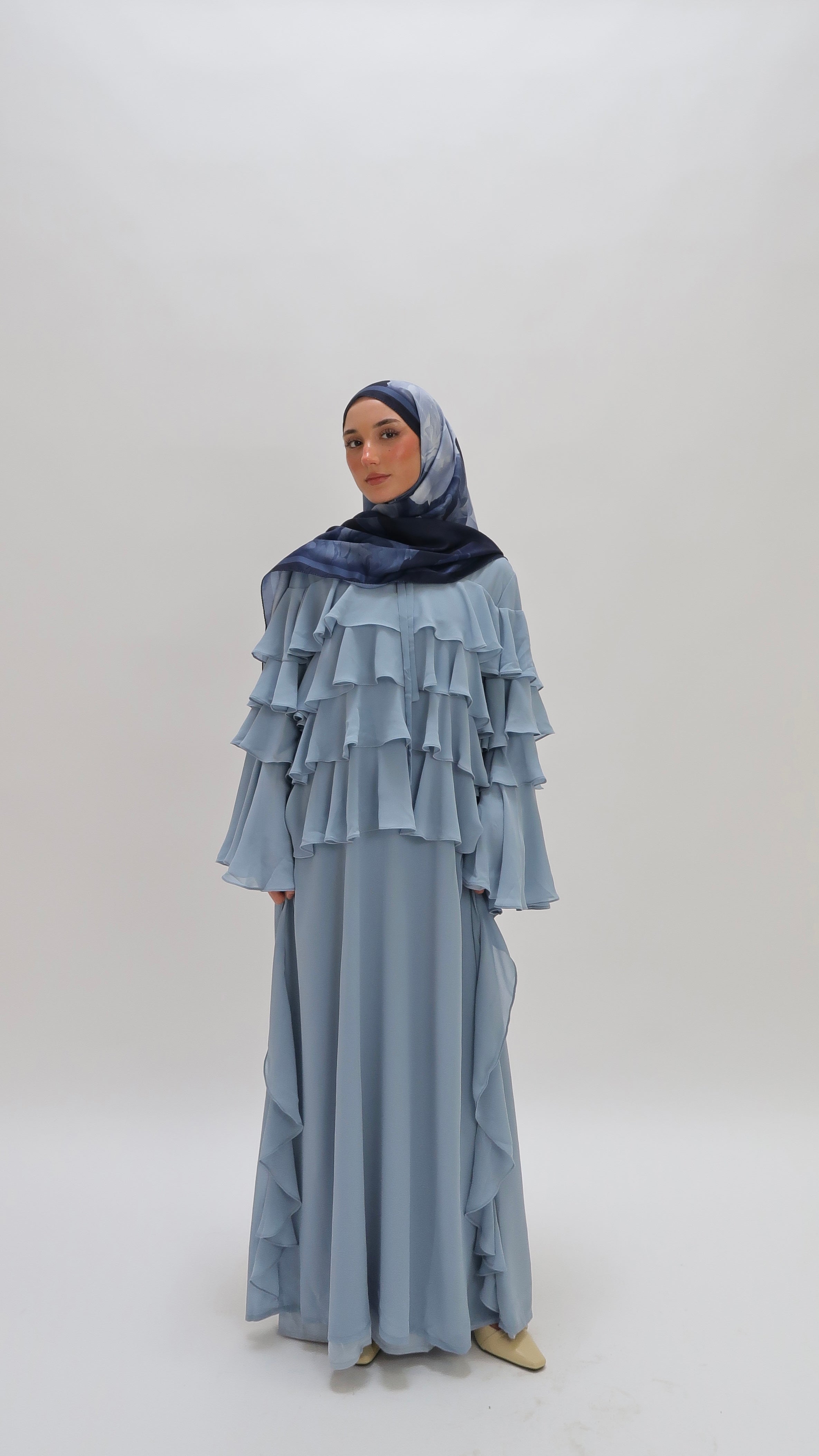 Ruffle Dress Blue