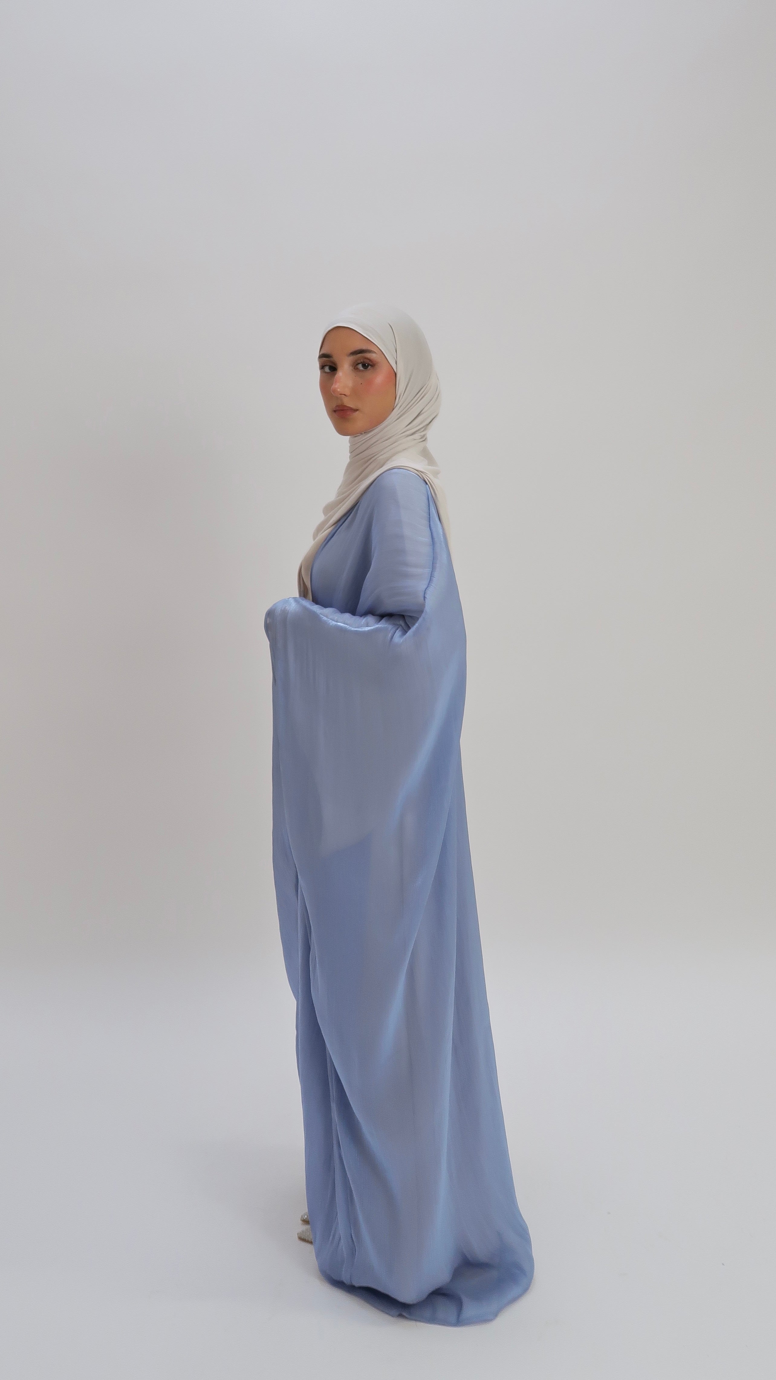Abaya Shimmer Blue
